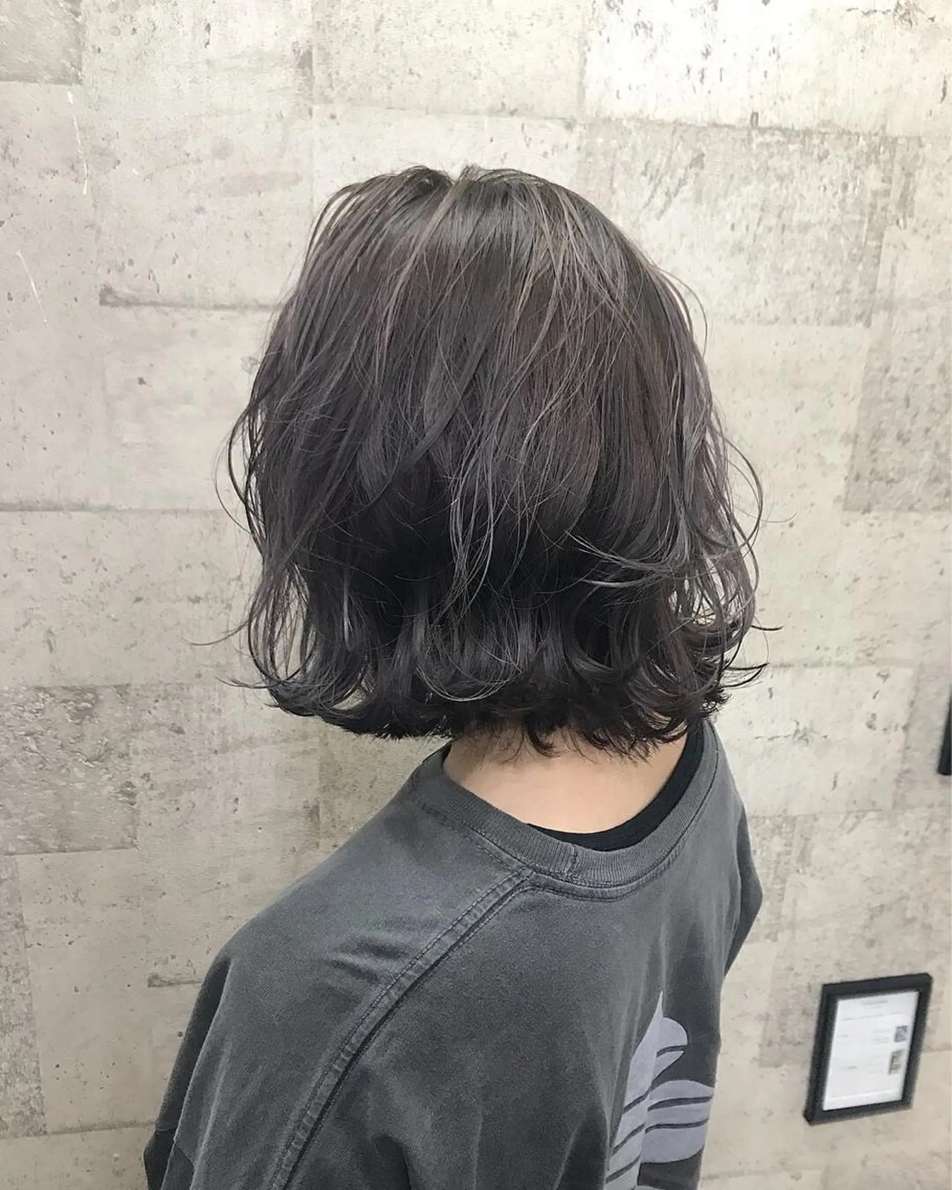 ミディアム カラー アッシュ ブリーチ ダブルカラー インナーカラー/天神 ブリーチ/吉田のヘアスタイル