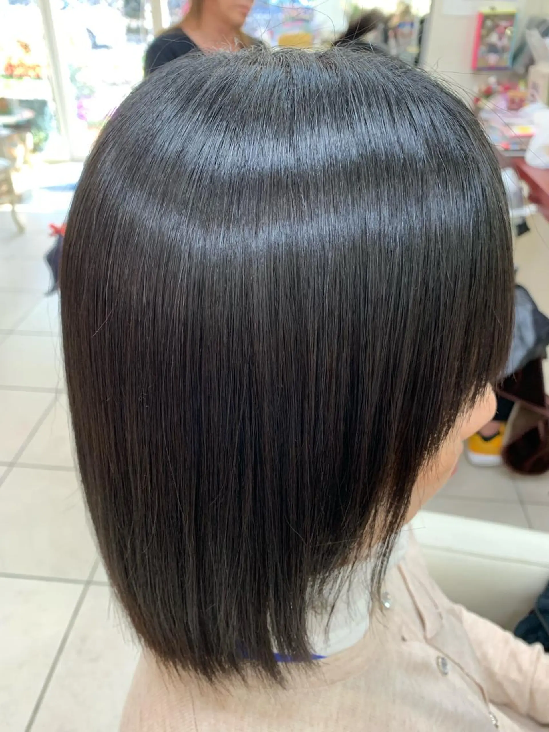 ミディアム 縮毛矯正 美容室HAAS所属・竹内 英明のヘアスタイル