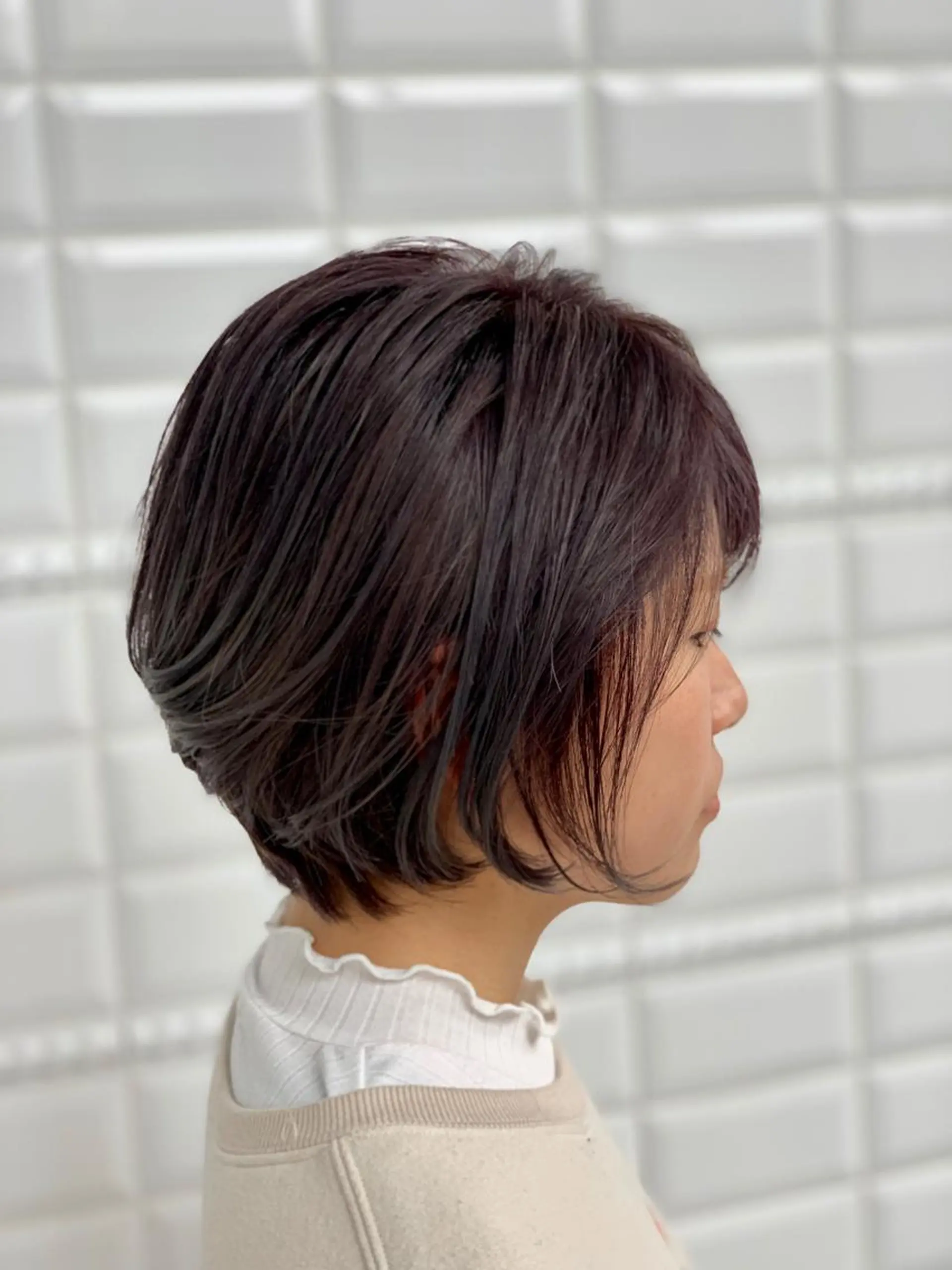 ショート hoNua. 栄/透明感カラーのヘアスタイル