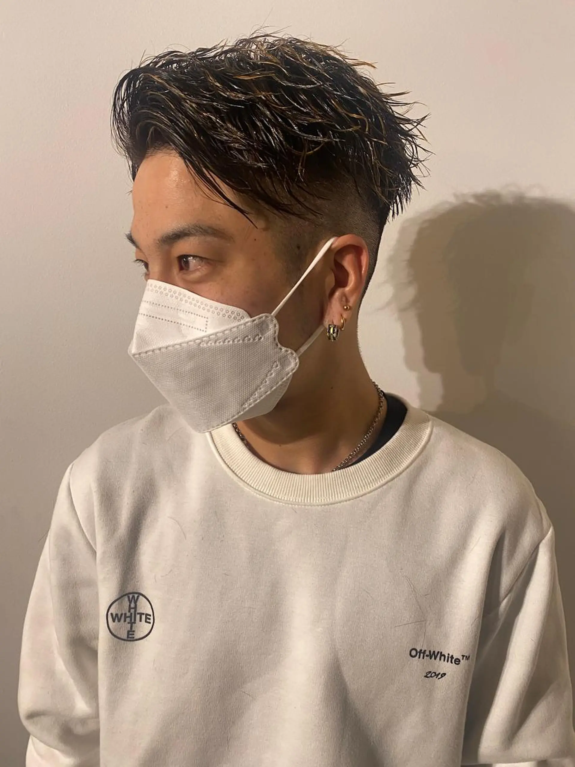 ショート パーマ メンズ メンズブリーチ コンマヘア フェードカット メンズハイライト カルマパーマ カット パーマ トリートメント 🔹YUTA🔹 メンズパーマのヘアスタイル