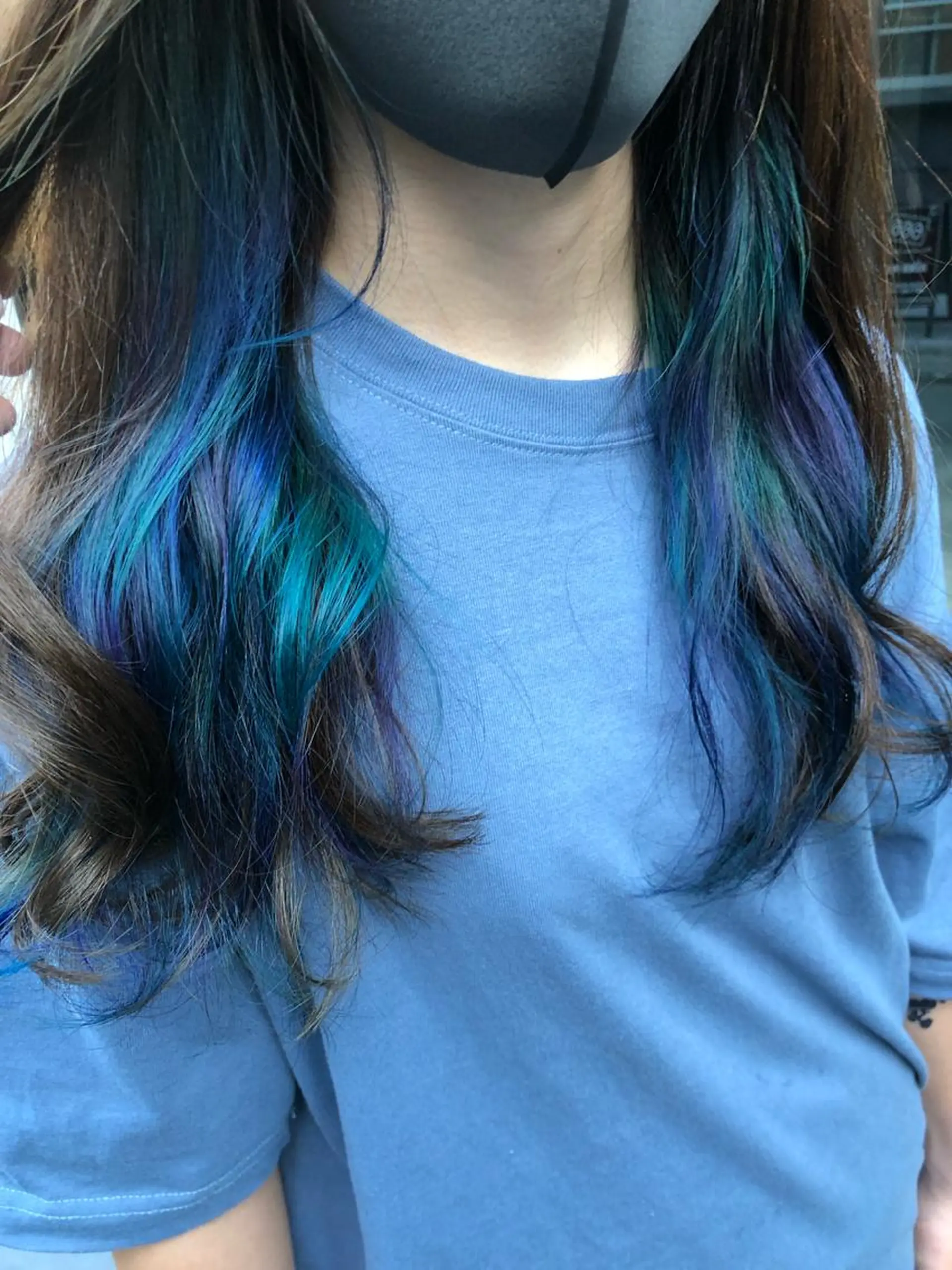 セミロング カラー ショートボブ アッシュ バレイヤージュ ミストバング ベージュカラー カット ヘアカラー トリートメント 原宿サロン代表 デザインカラー伊藤卓のヘアスタイル