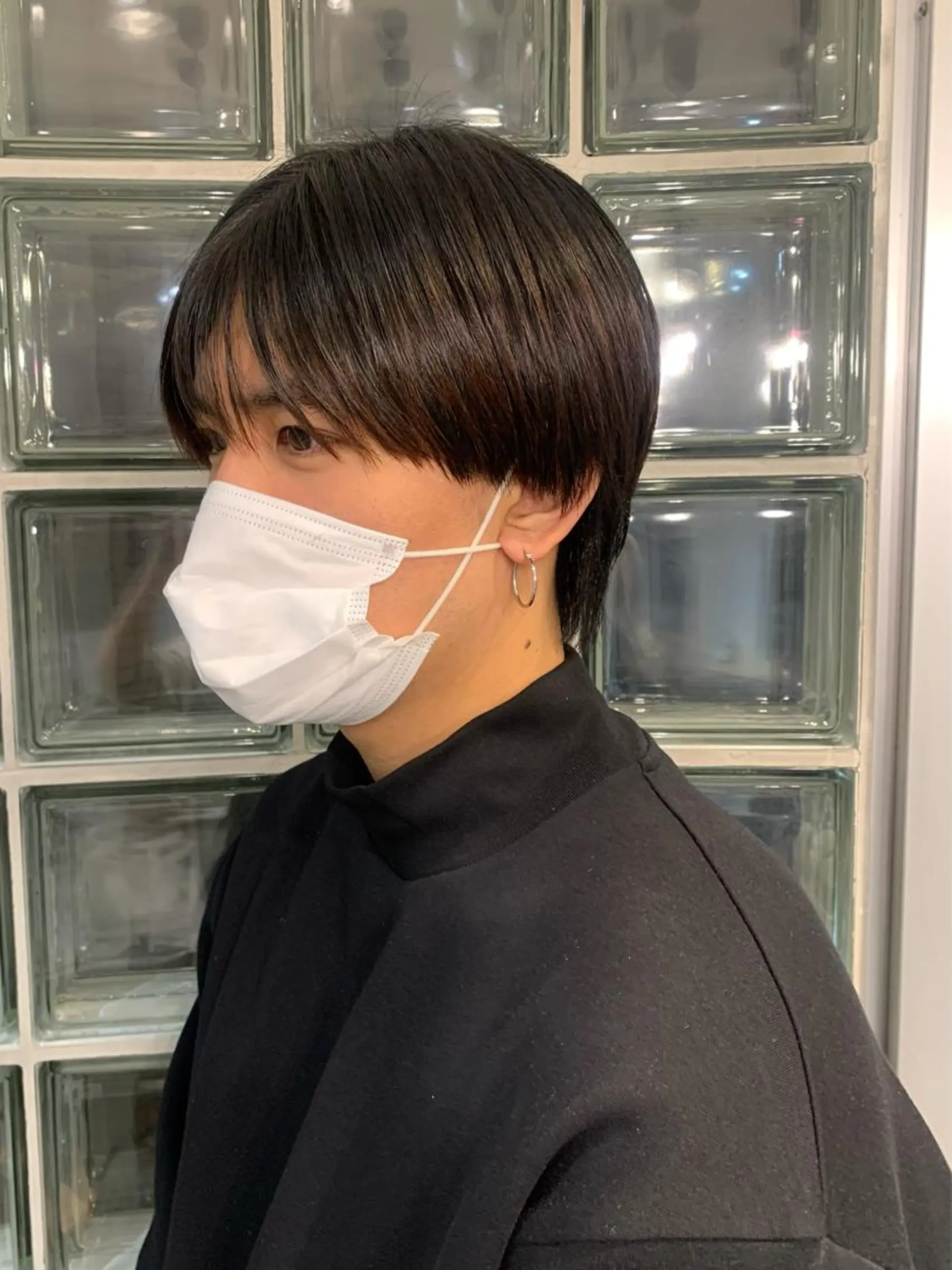 メンズ センターパート カット クレハ :)のヘアスタイル