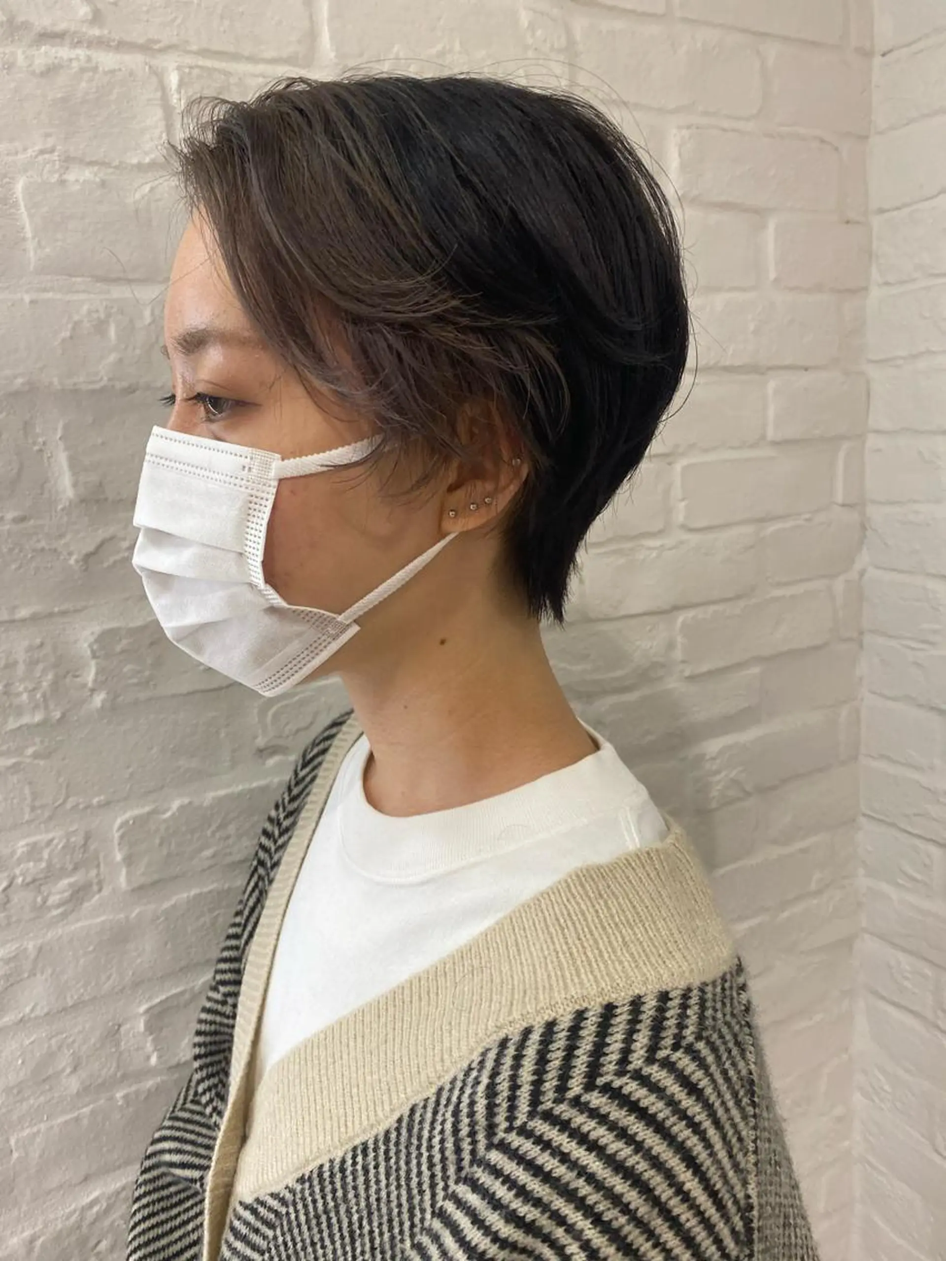 ショート ミストバング ショートヘア 🍀透明感抜群🍀/ ハイトーンカラーのヘアスタイル