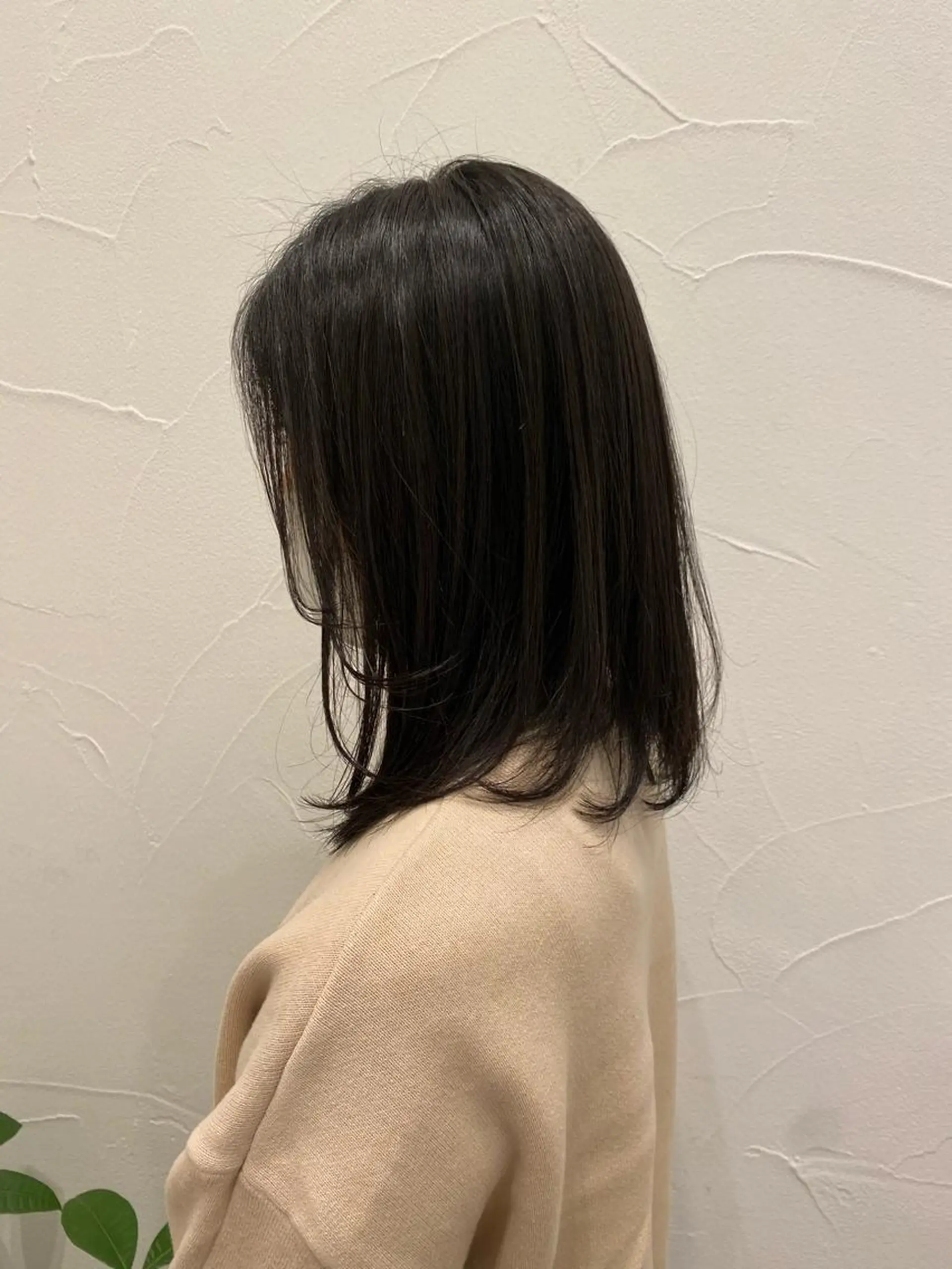 セミロング 顔まわりレイヤー 顔周りカット レイヤーカット Ash中目黒店 榊間茜のヘアスタイル