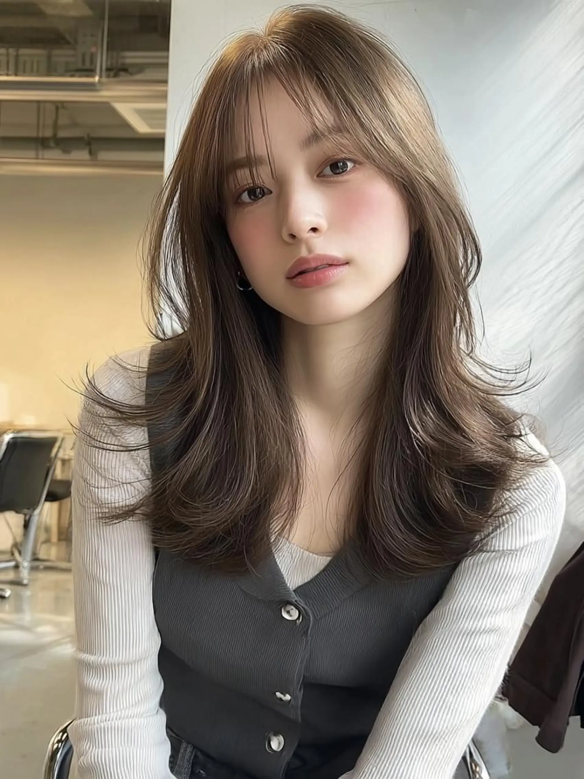 セミロング ボブ 外国人風カラー カット ヘアカラー トリートメント ♡ 𝐘𝐮𝐤𝐚♡のヘアスタイル