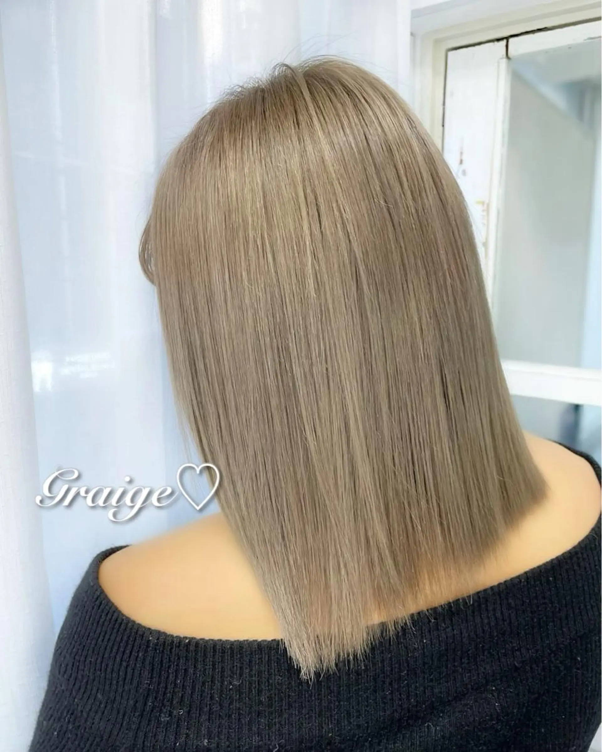 ミディアム カラー トリートメント ヘアカラー ヘアセット 韓国ヘア🤍髪質改善 🇰🇷AKANEのヘアスタイル