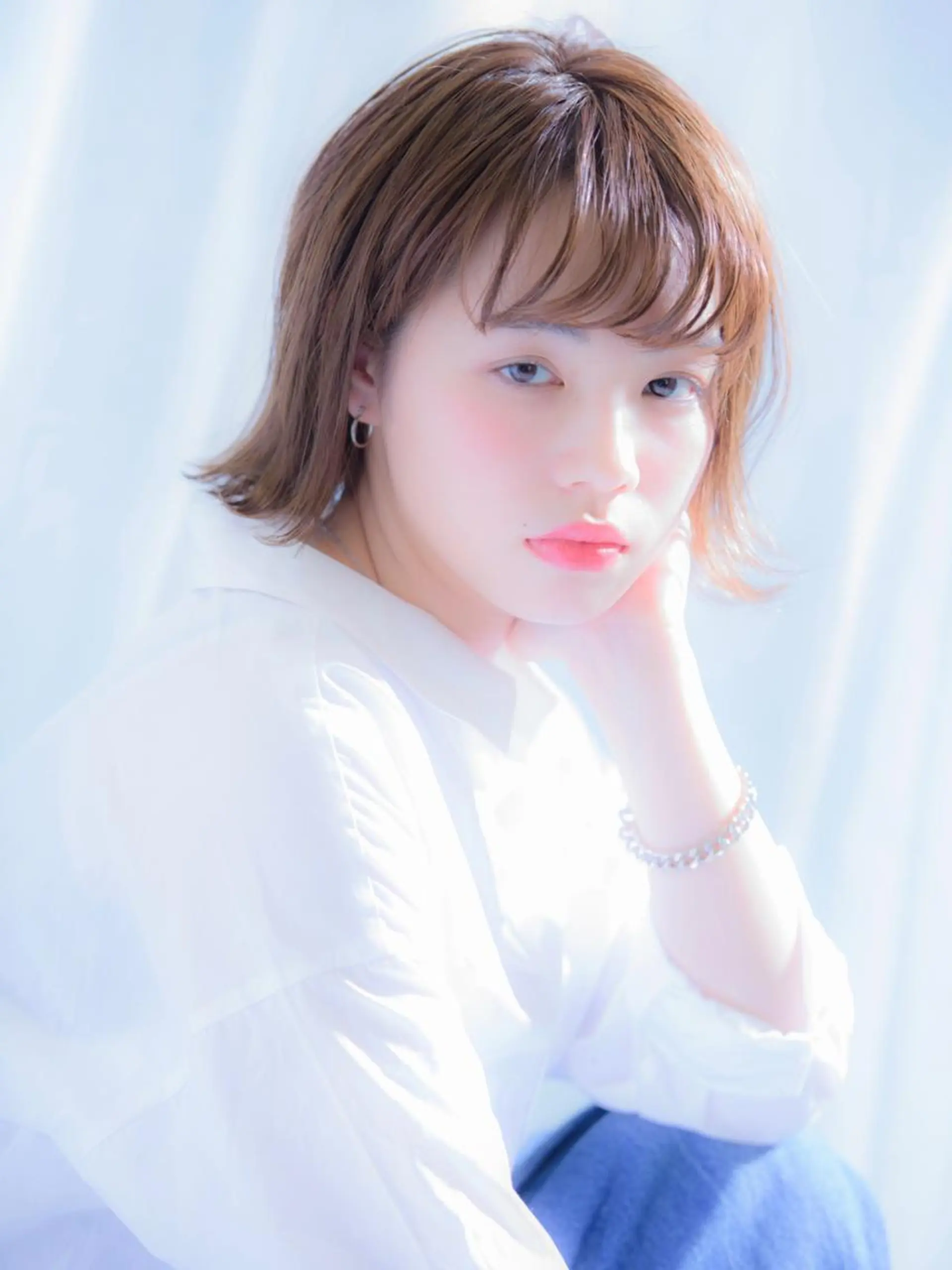 ミディアム カラー 山下 直人のヘアスタイル