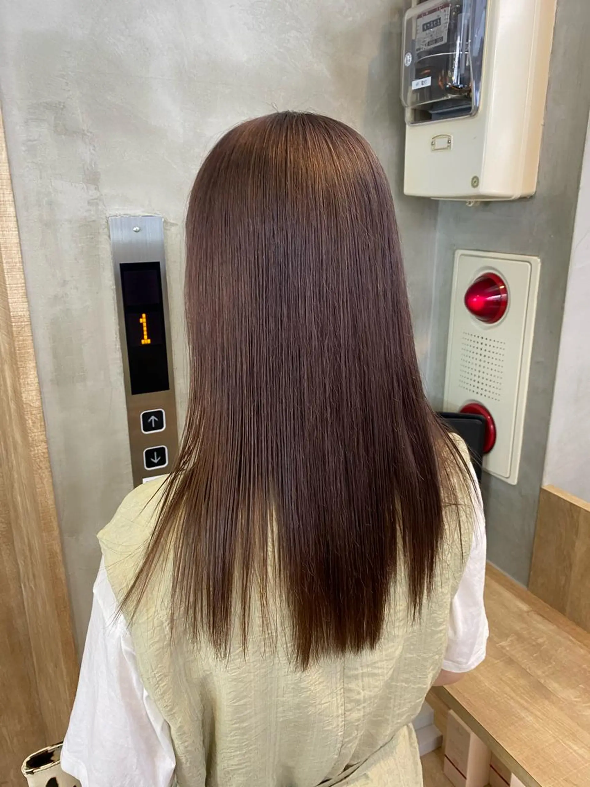 ミディアム カラー ヘアアレンジ ブリーチ ブリーチなしカラー Ameri/髪質改善 /韓国ヘア🇰🇷のヘアスタイル