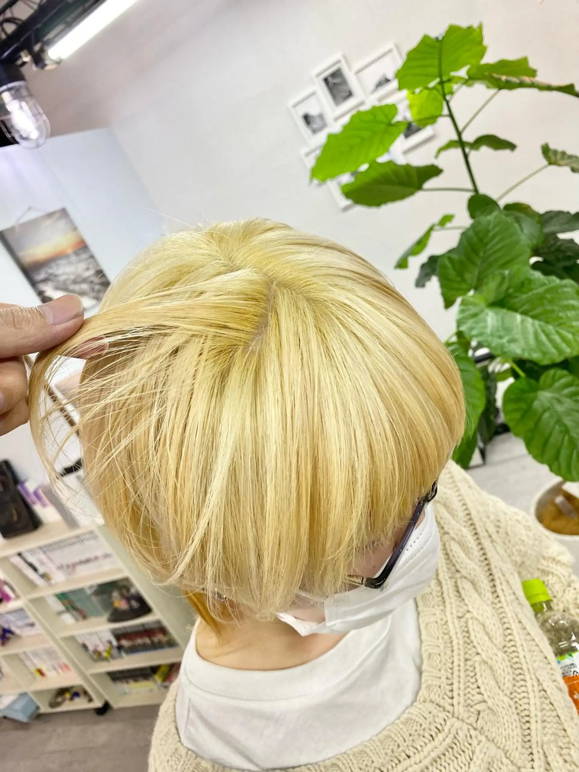 ショート カラー ヘアカラー トリートメント 名畑 裕貴のヘアスタイル