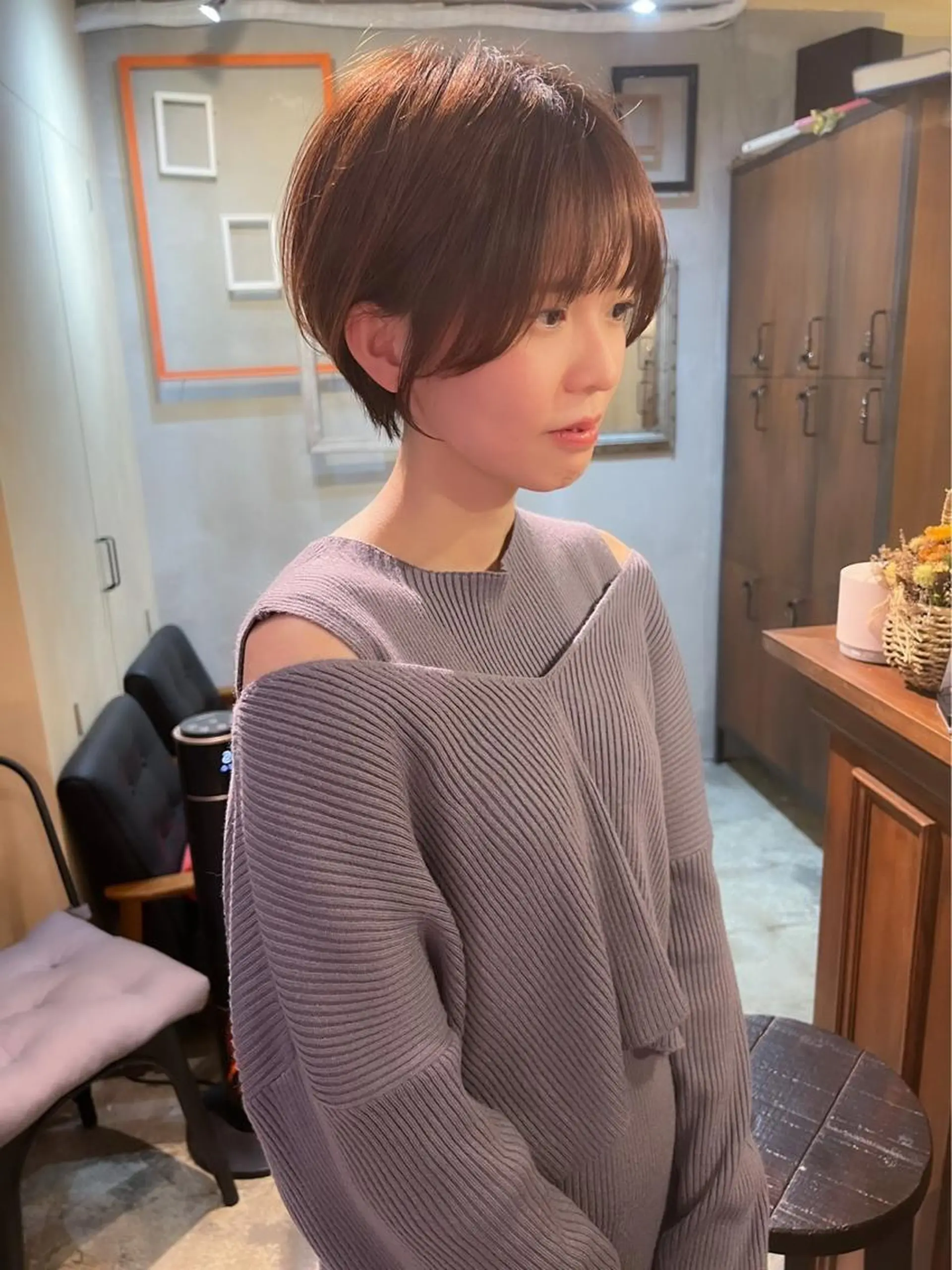 ショート カラー HACCH （ハッチ）所属・丁寧なブリーチ& ・レイヤーショートのヘアスタイル
