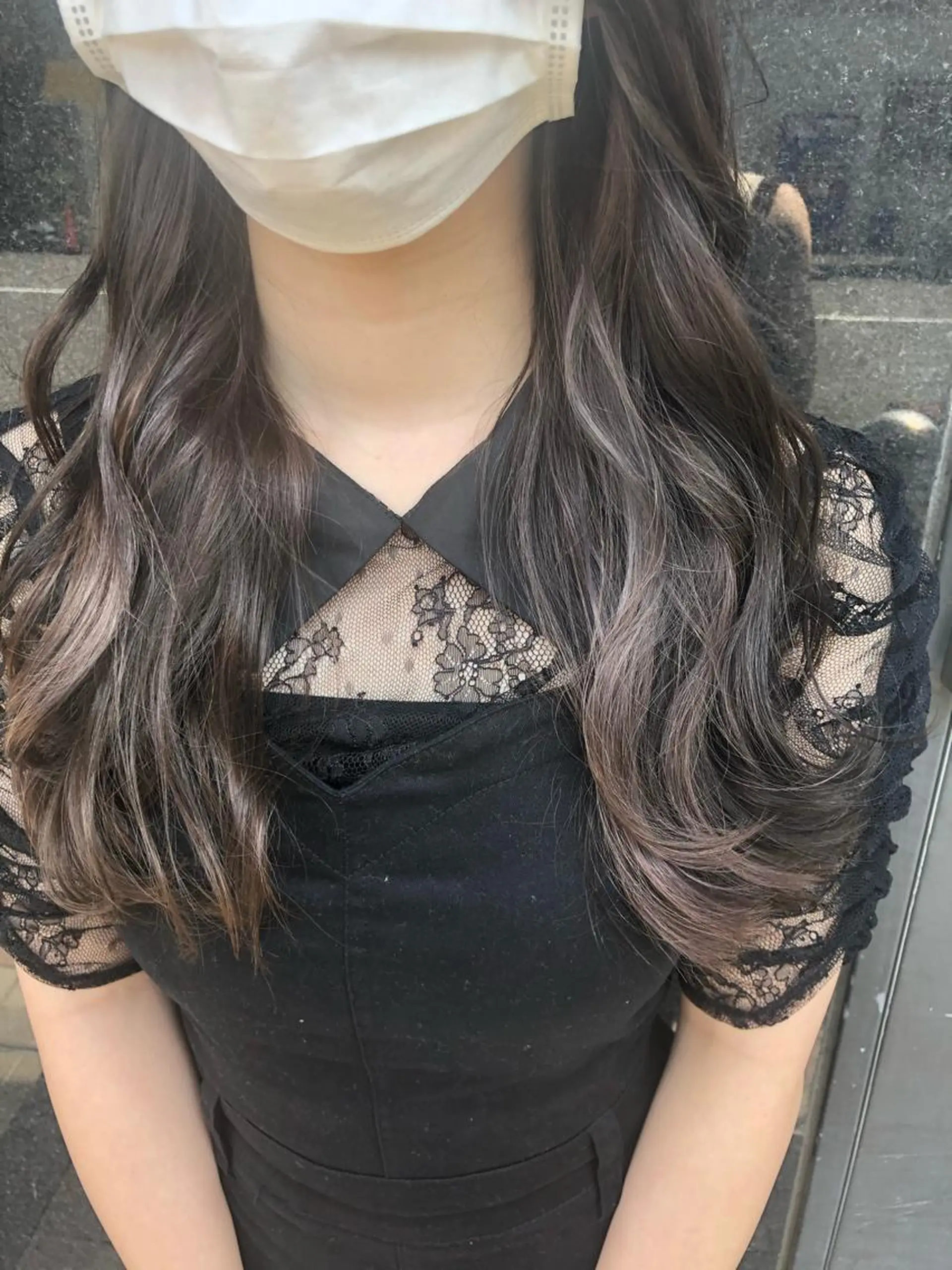 ロング カラー カット ヘアカラー トリートメント eclat suzumiのヘアスタイル