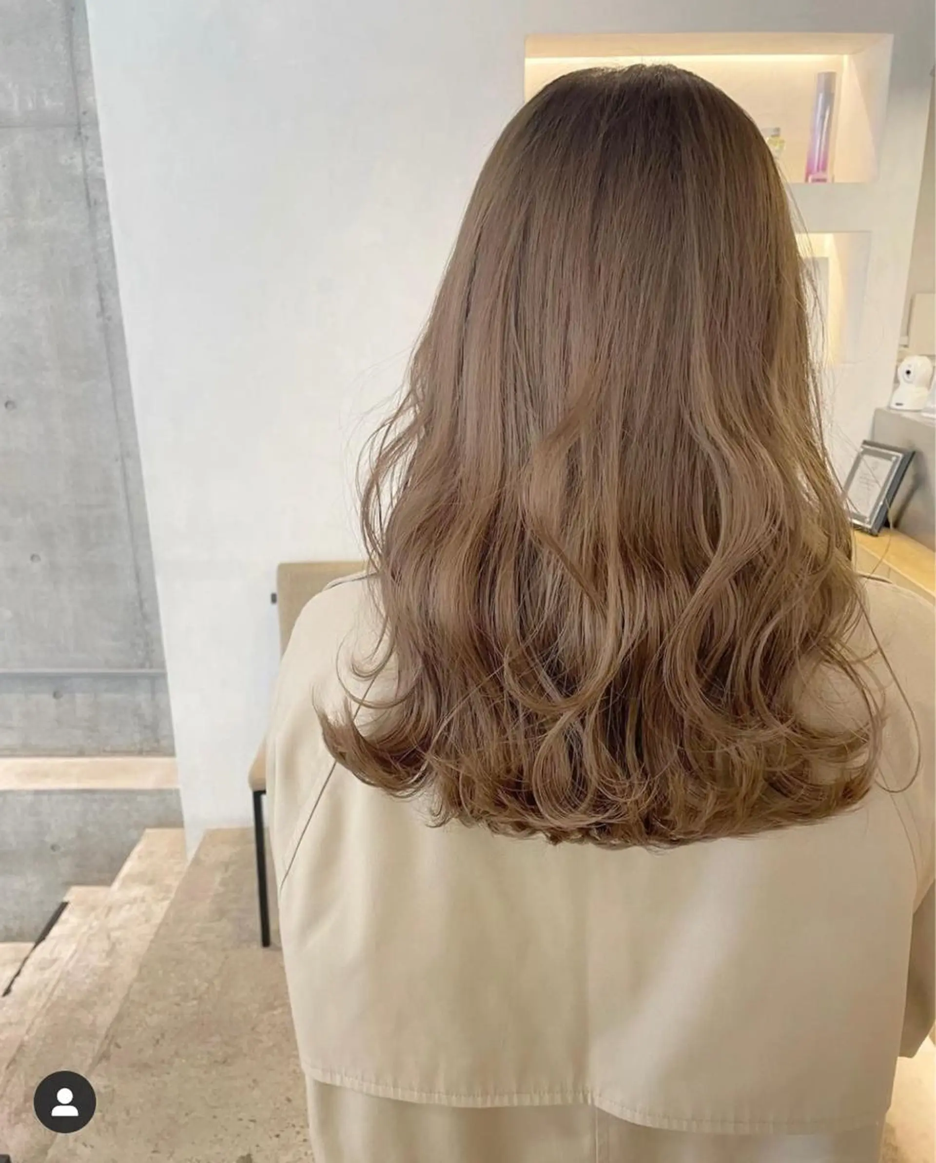 ミディアム カラー 縮毛矯正×韓国ヘア 🇰🇷小笠原のヘアスタイル