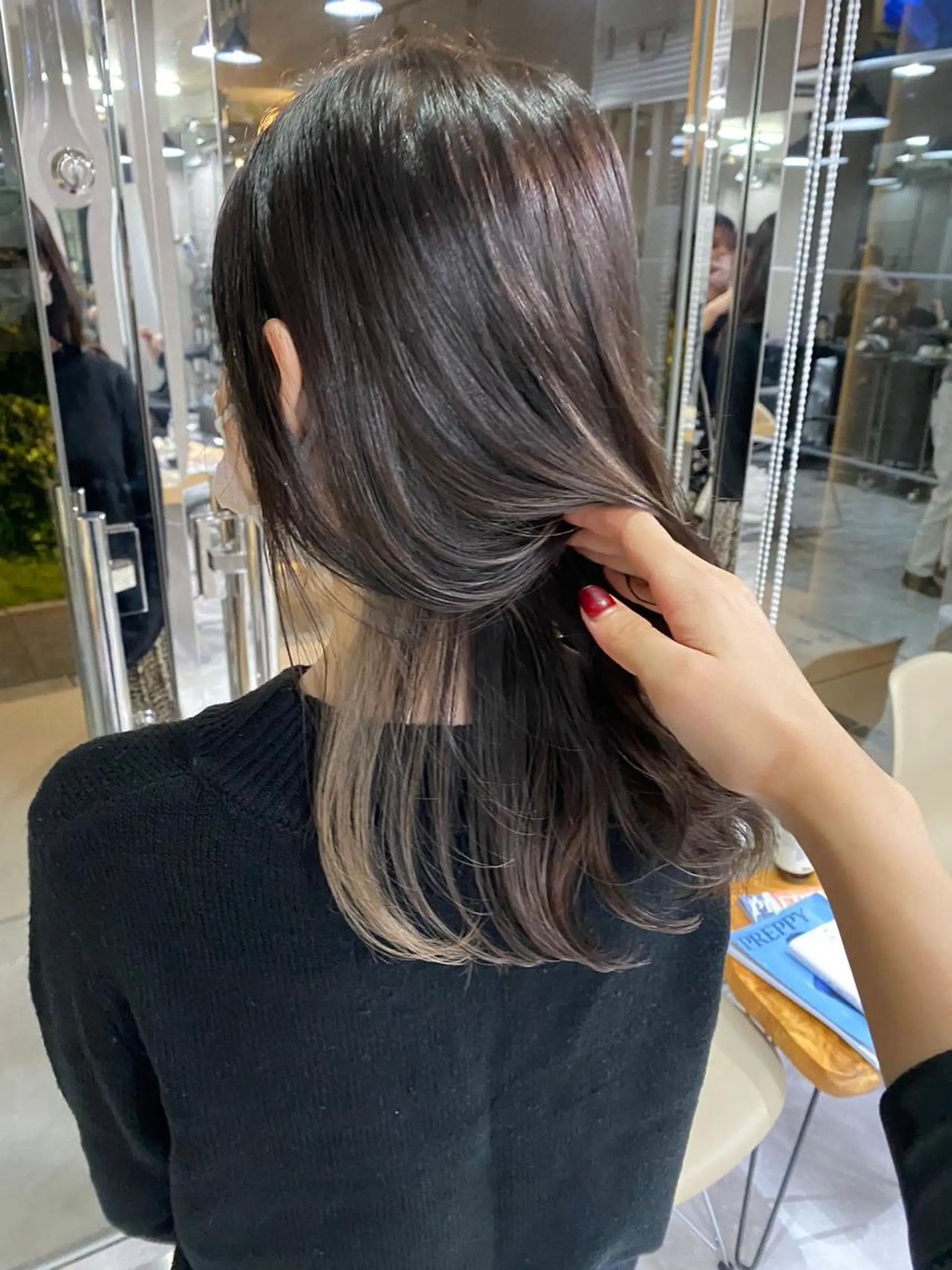 セミロング カラー ブラウンカラー 🫧うる艶color 🩵綾🌙のヘアスタイル