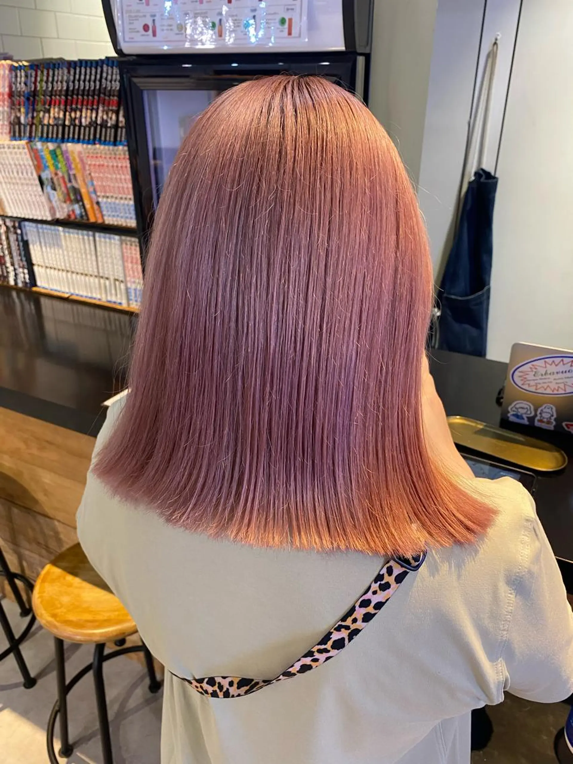 ミディアム カラー ブリーチ カット ヘアカラー トリートメント scene.池袋所属・scene. haraのヘアスタイル