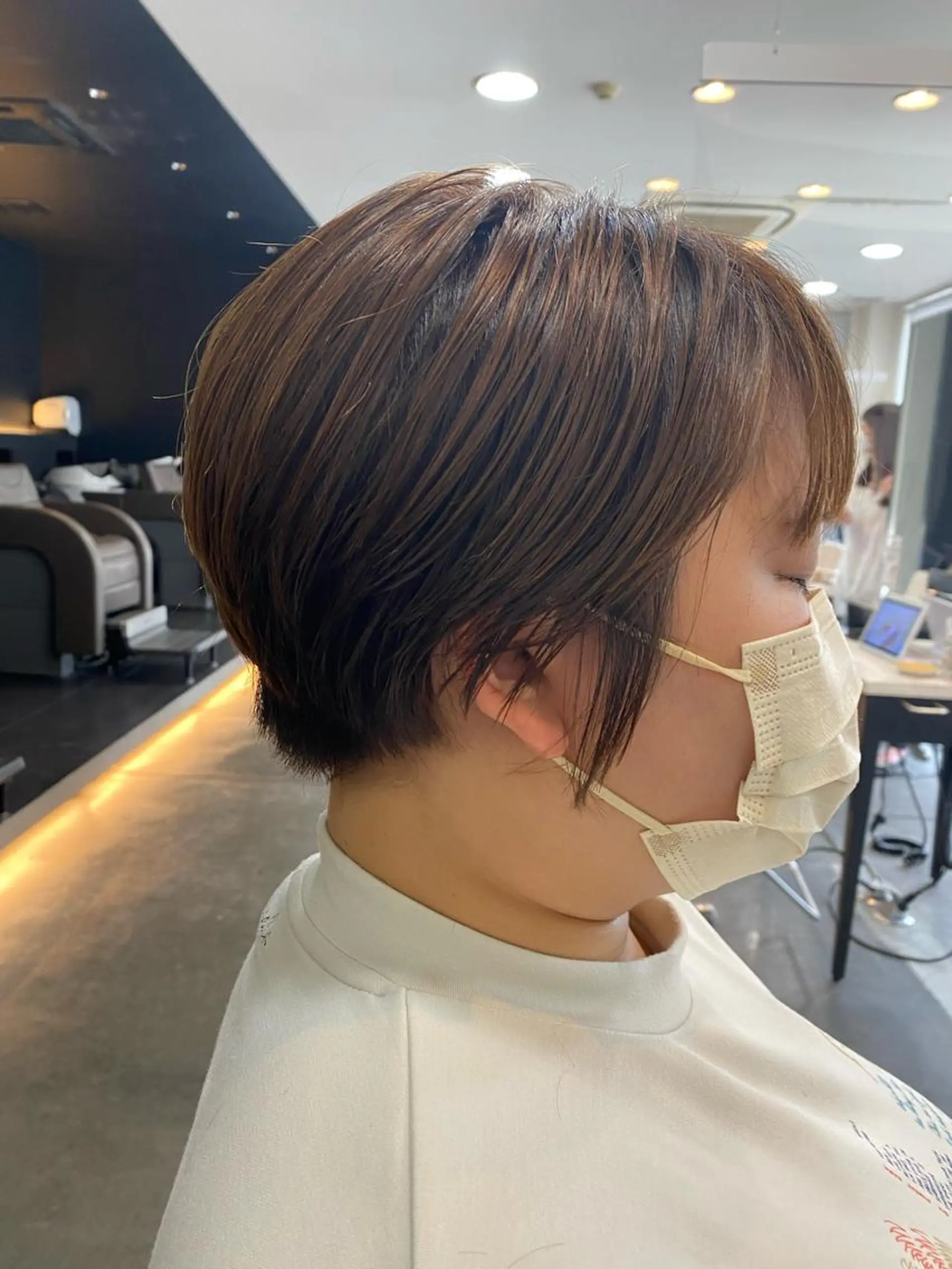 ショート ショートヘア カット トリートメント ヘッドスパ BLENDby happiness所属・KAORU/絹髪 /髪質改善/奈良のヘアスタイル