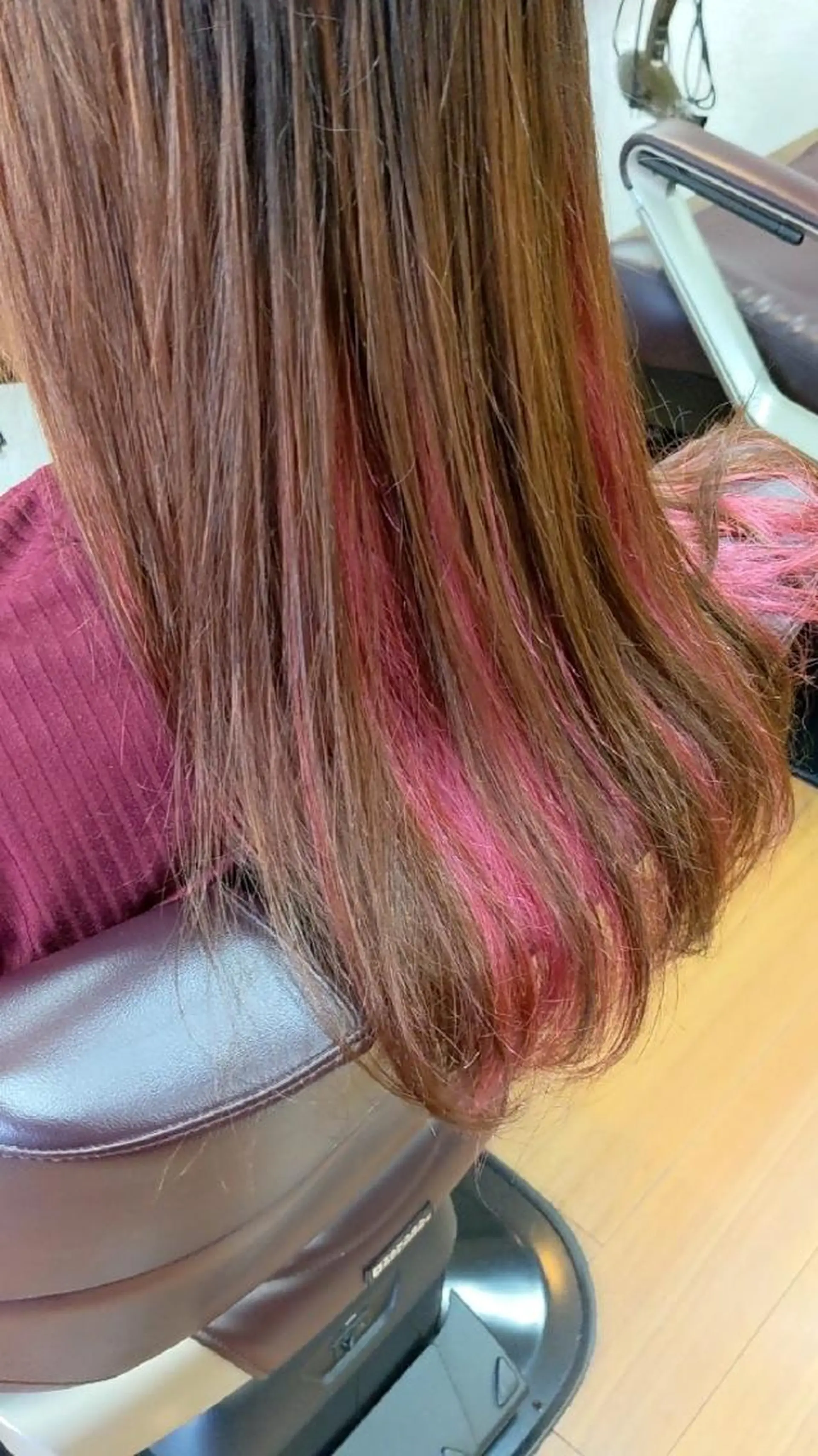 セミロング カラー インナーカラー ピンクカラー ヘアカラー 🏝川津瑛二🧖‍♀ 極上パーマ＆カラー⭕のエステ・リラクイメージ