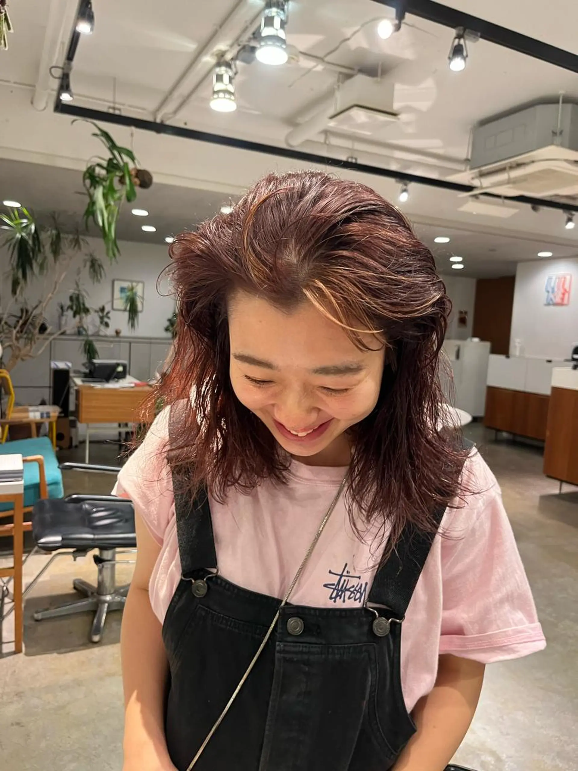 セミロング カラー パーマ ベージュ/グレージュ 恵比寿/丸山陽平のヘアスタイル