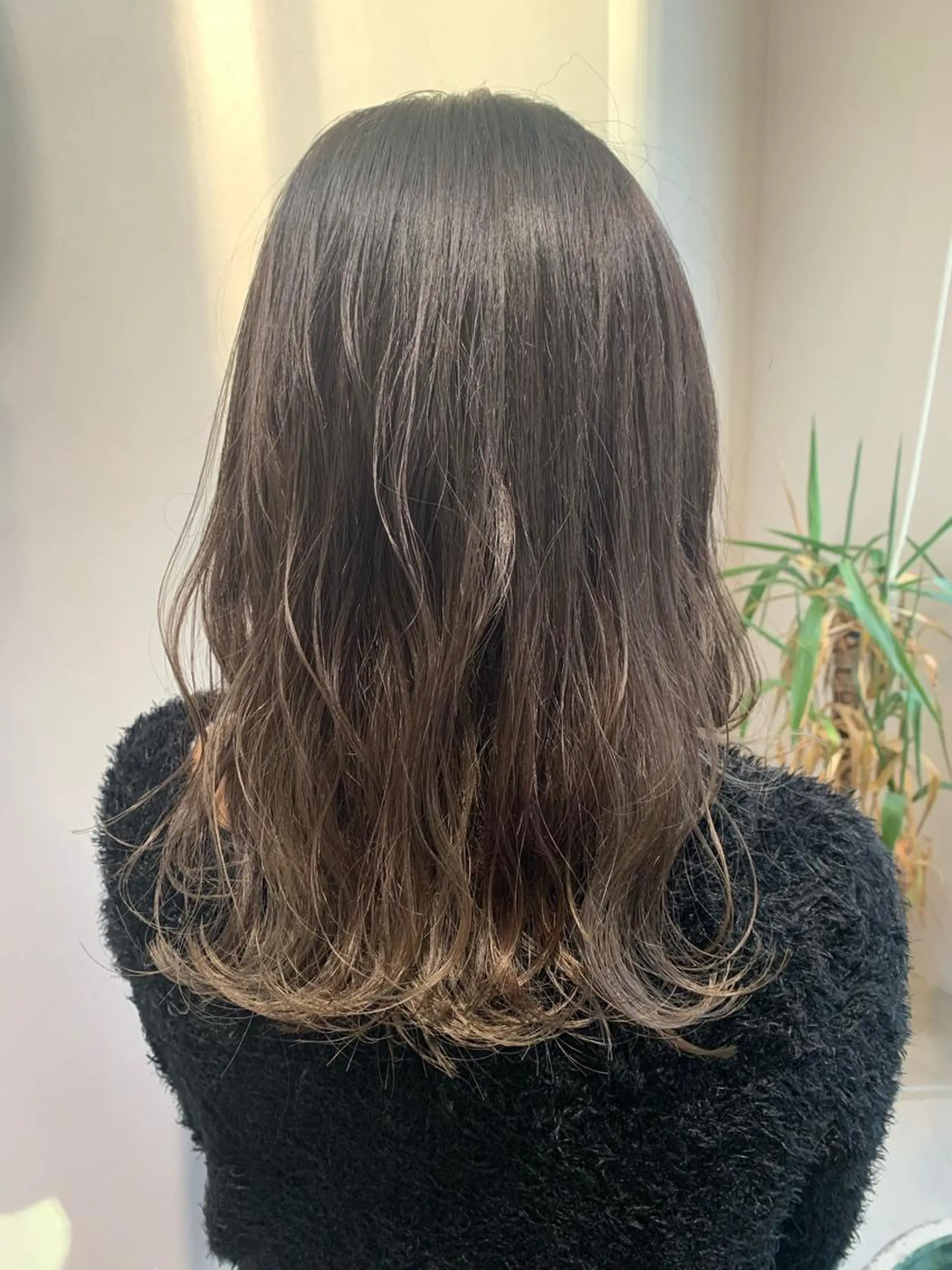 ミディアム カラー 透明感カラー グレージュ カット ヘアカラー "小顔カット" Fuko.のヘアスタイル