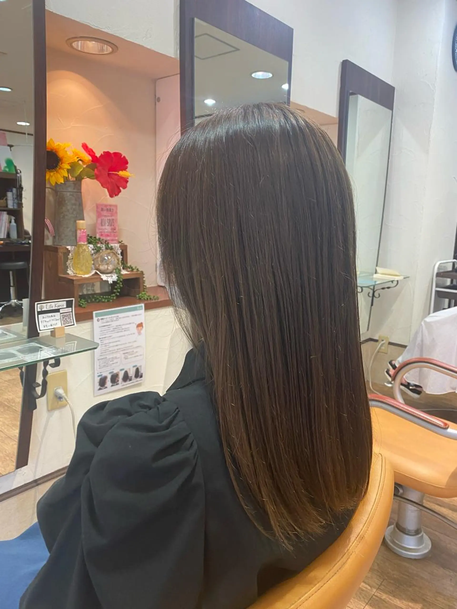 ロング カラー ブラウンカラー ダブルカラー オリーブブラウン SUPREME HAIR 船橋店所属・サプリームヘア 飯田みち瑠のヘアスタイル