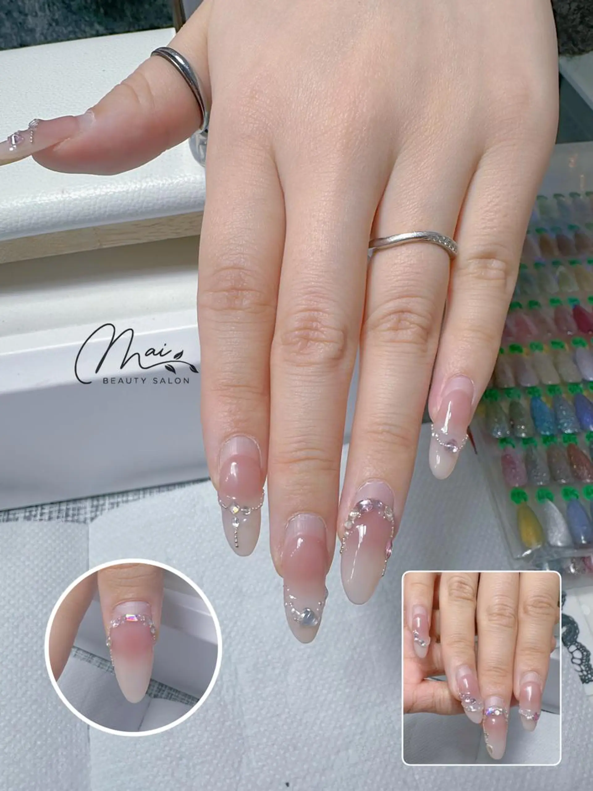 ネイル フットネイル ジェルネイル マグネットネイル パラジェル ワンホンネイル MaiBeauty DanHiのネイルデザイン