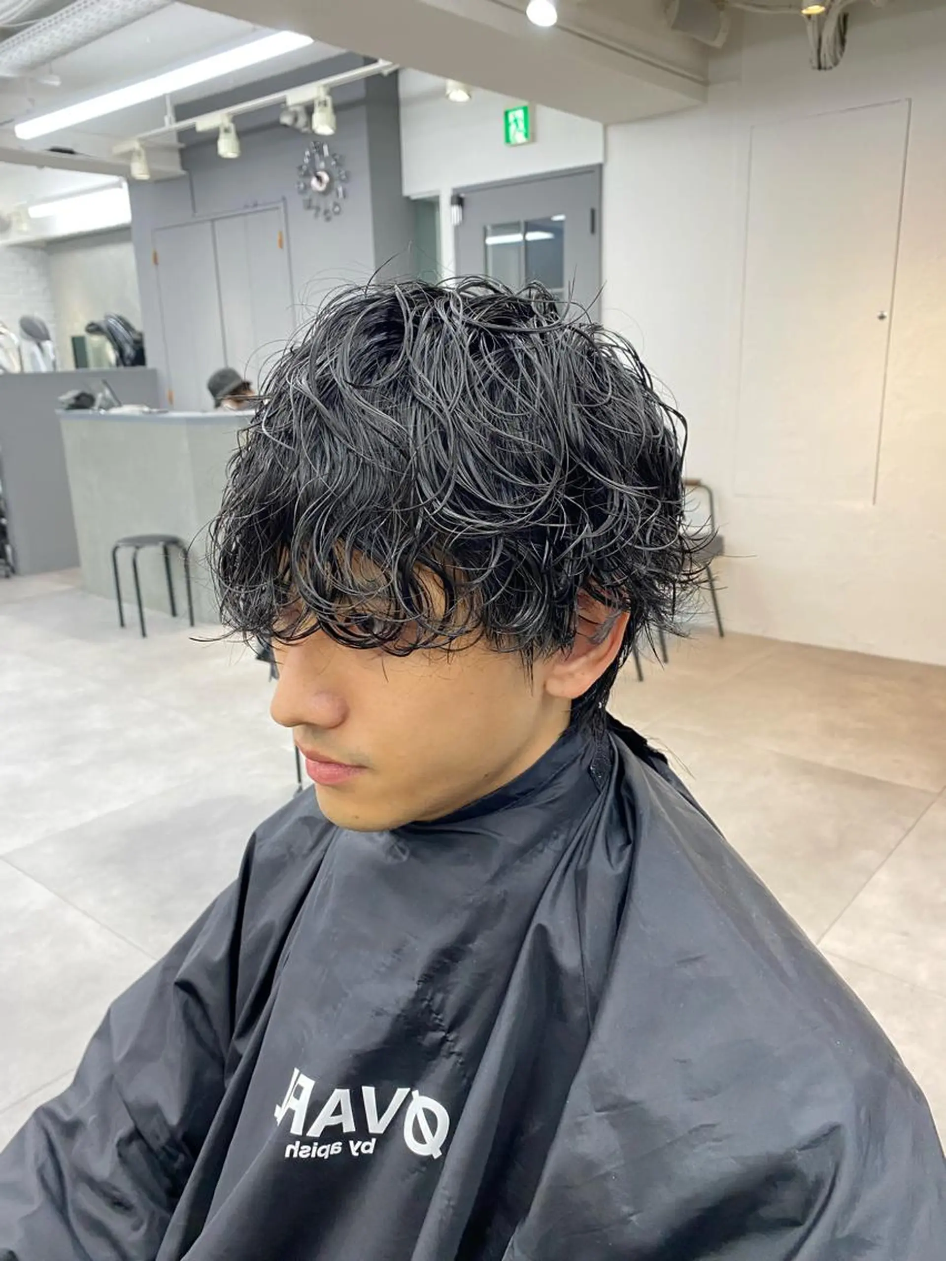 ショート パーマ メンズ マッシュ メンズパーマ カット パーマ 🌀メンズパーマ🌀 縦落ち/波巻きのヘアスタイル