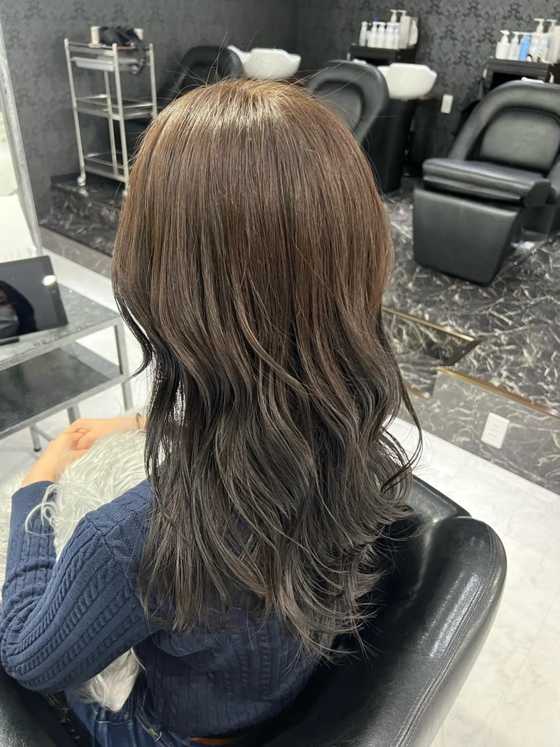 ロング カラー ヘアアレンジ 飛田 楓信のヘアスタイル