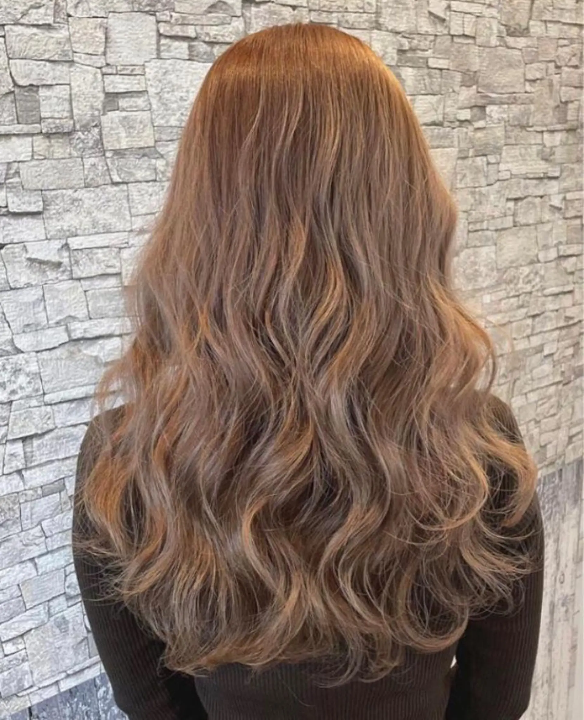 ロング カラー カット ヘアカラー 最高級シールエクステ 💜Fave/あかねのヘアスタイル