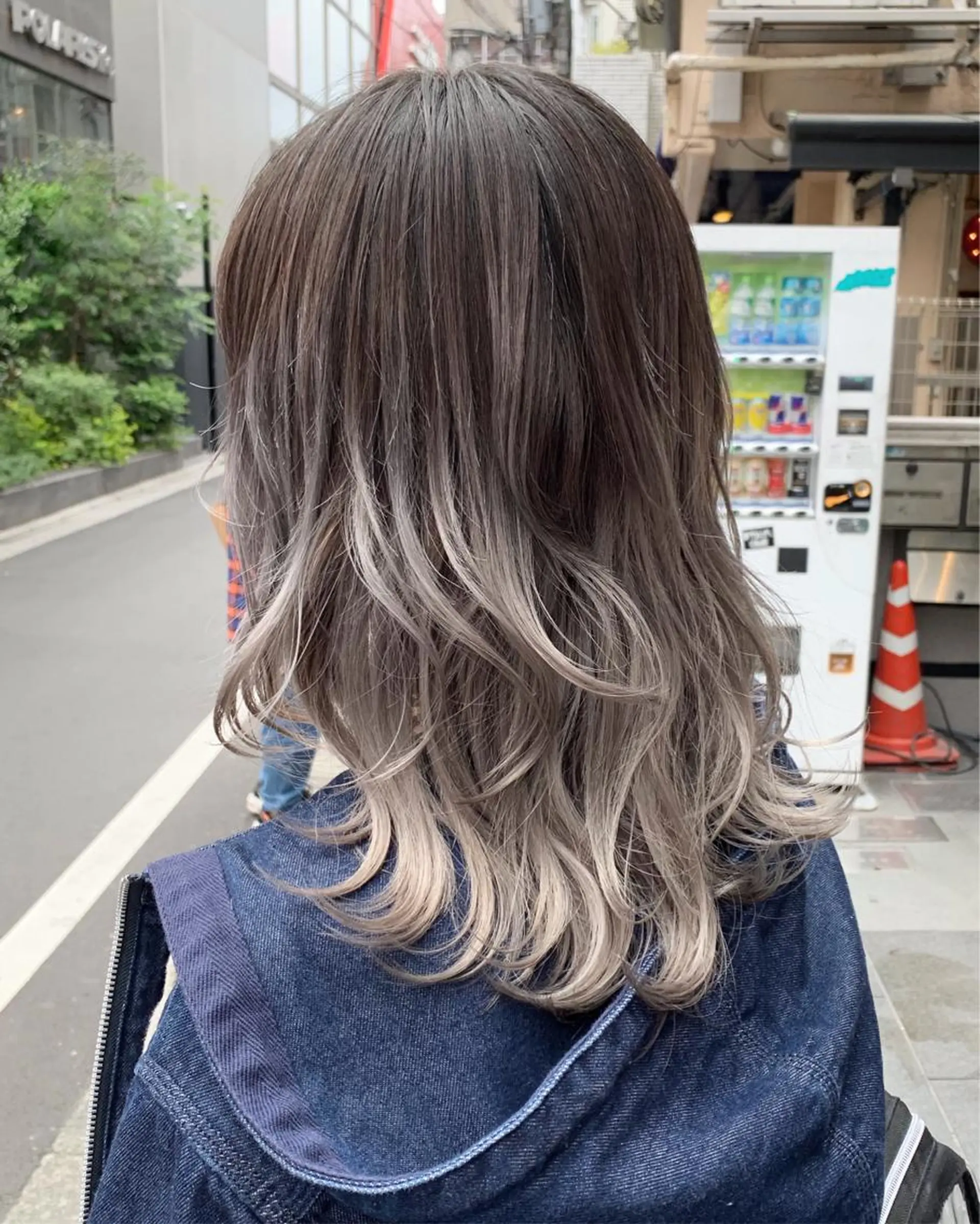 ミディアム カラー ピンクベージュ/新潟 万代/高橋桃葉🍑のヘアスタイル