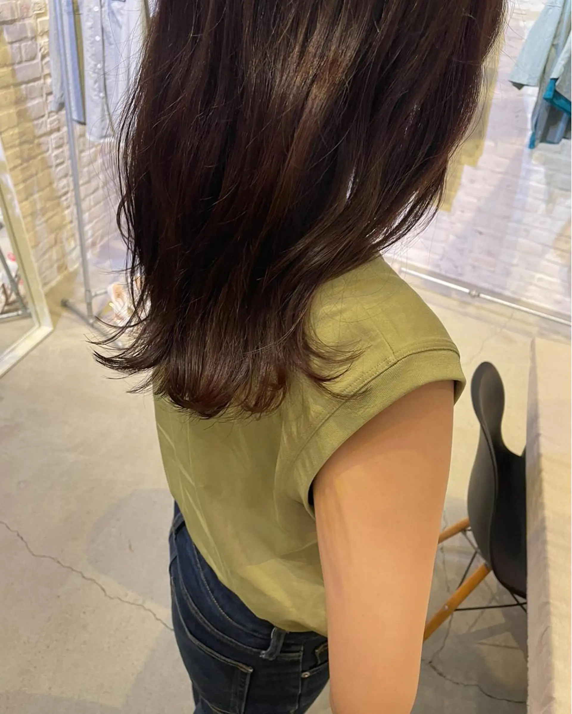 セミロング カラー カット テラダ ユウシンのヘアスタイル