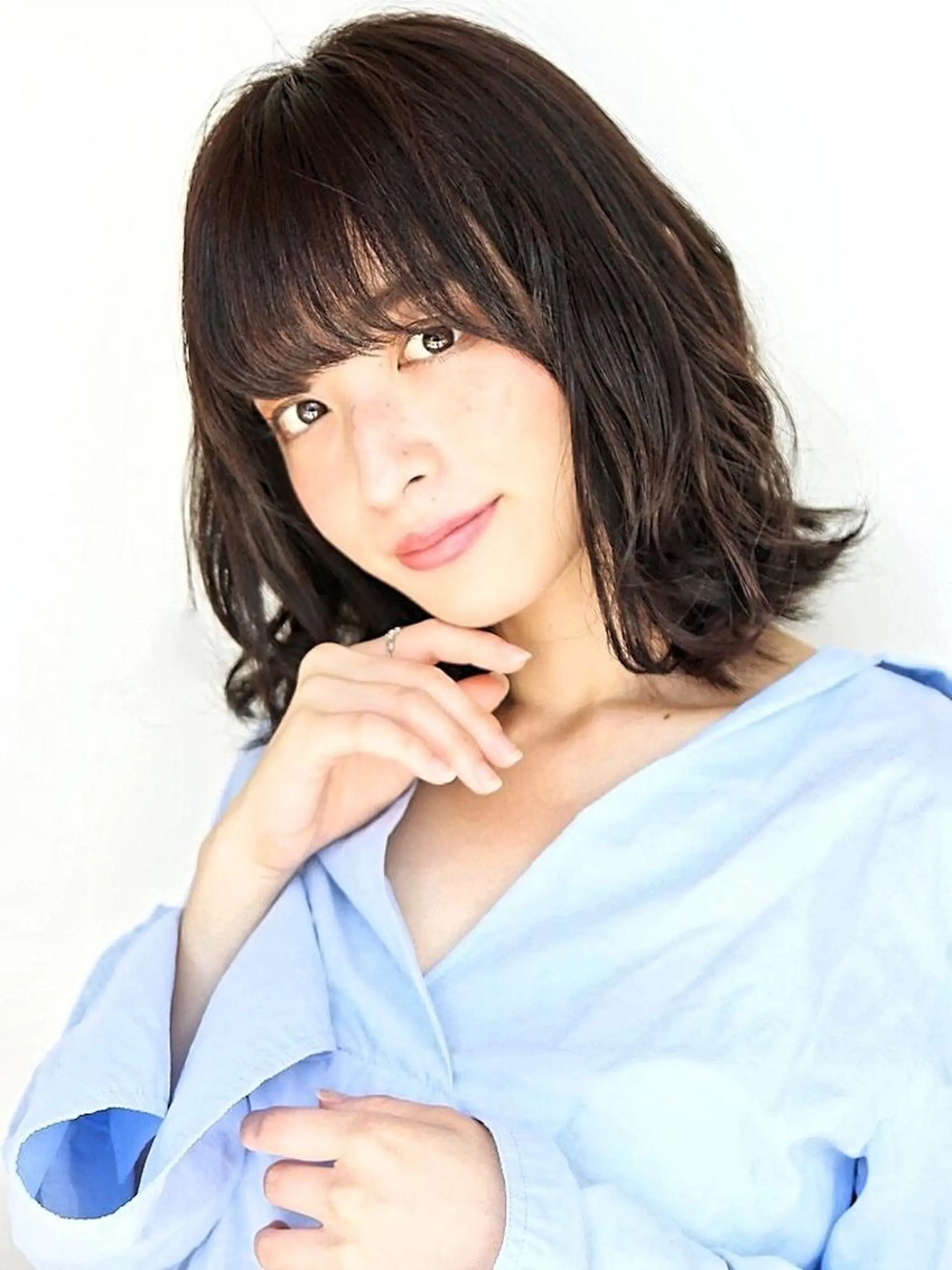 ミディアム パーマ ボブ 外ハネヘア カット ヘアカラー トリートメント ヘッドスパ 🌿flencia 丸　和博🌿のヘアスタイル