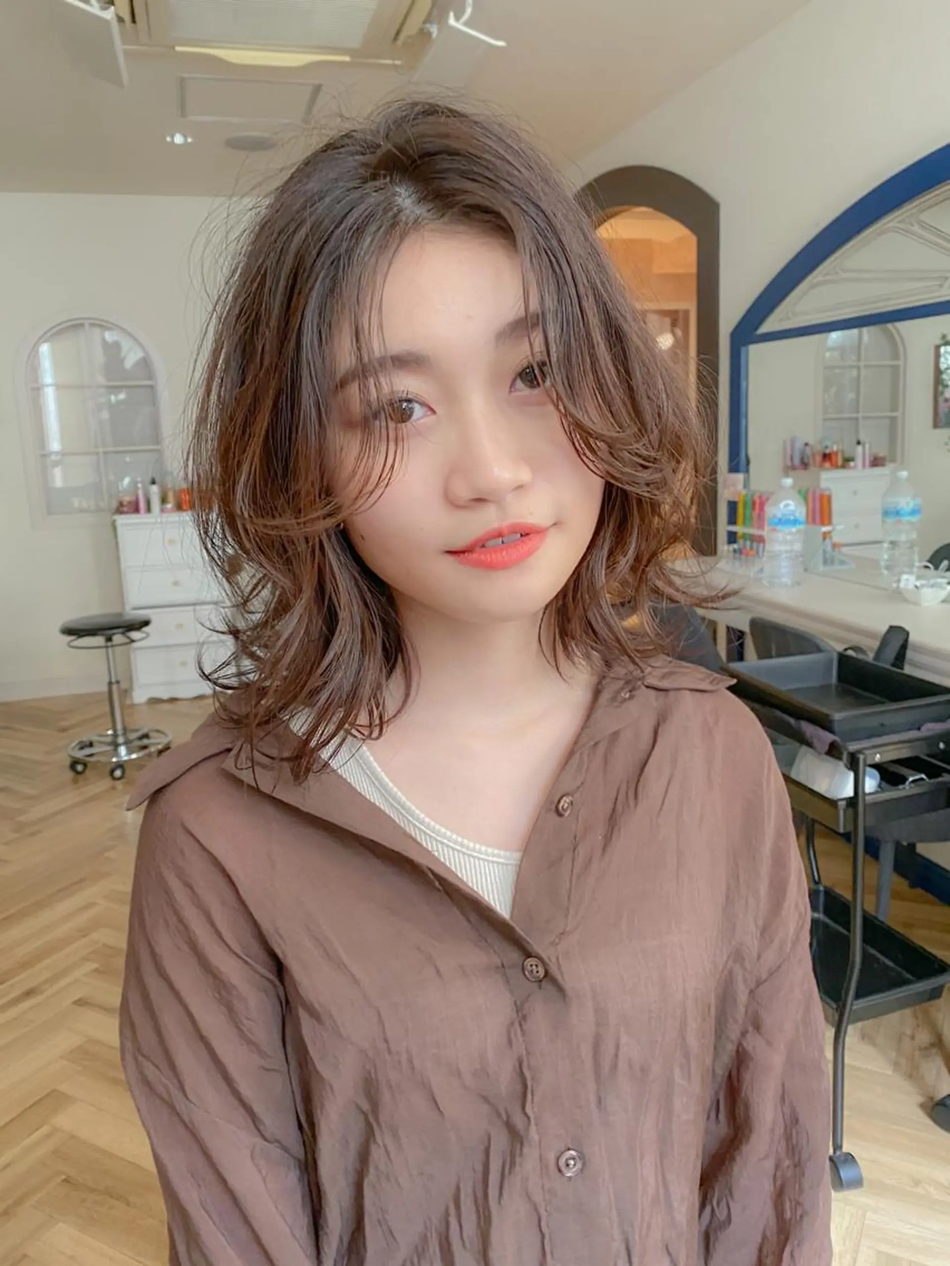 ミディアム カット トリートメント ❤️‍🔥ボブ/縮毛 矯正・髪質改善もえるのヘアスタイル