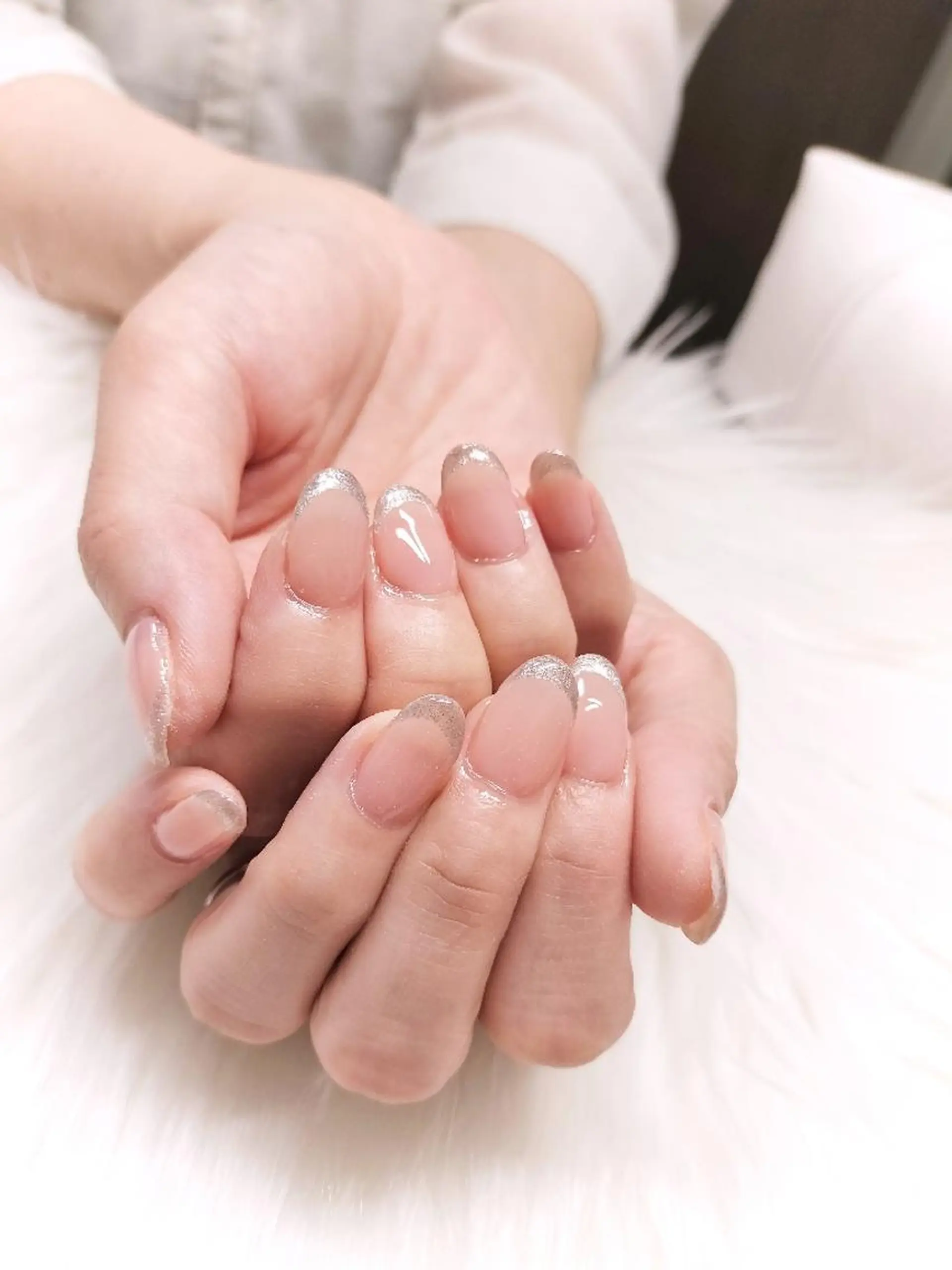 ネイル フレンチネイル マグネットネイル マグネットフレンチ Nail salon Tiary オーナーのネイルデザイン