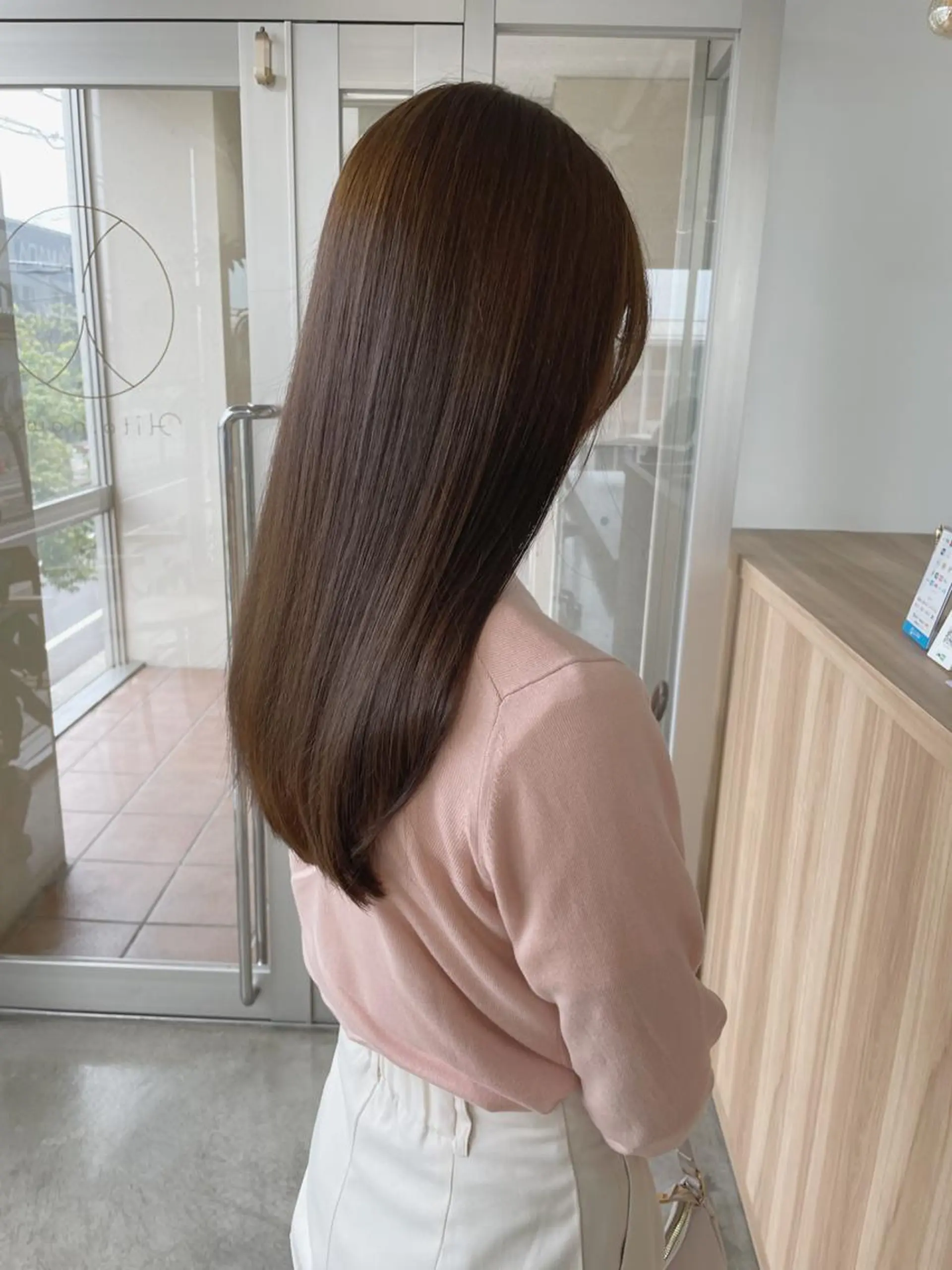 セミロング カラー ブリーチ ブリーチなしカラー カット ヘアカラー 村田 和佳のヘアスタイル