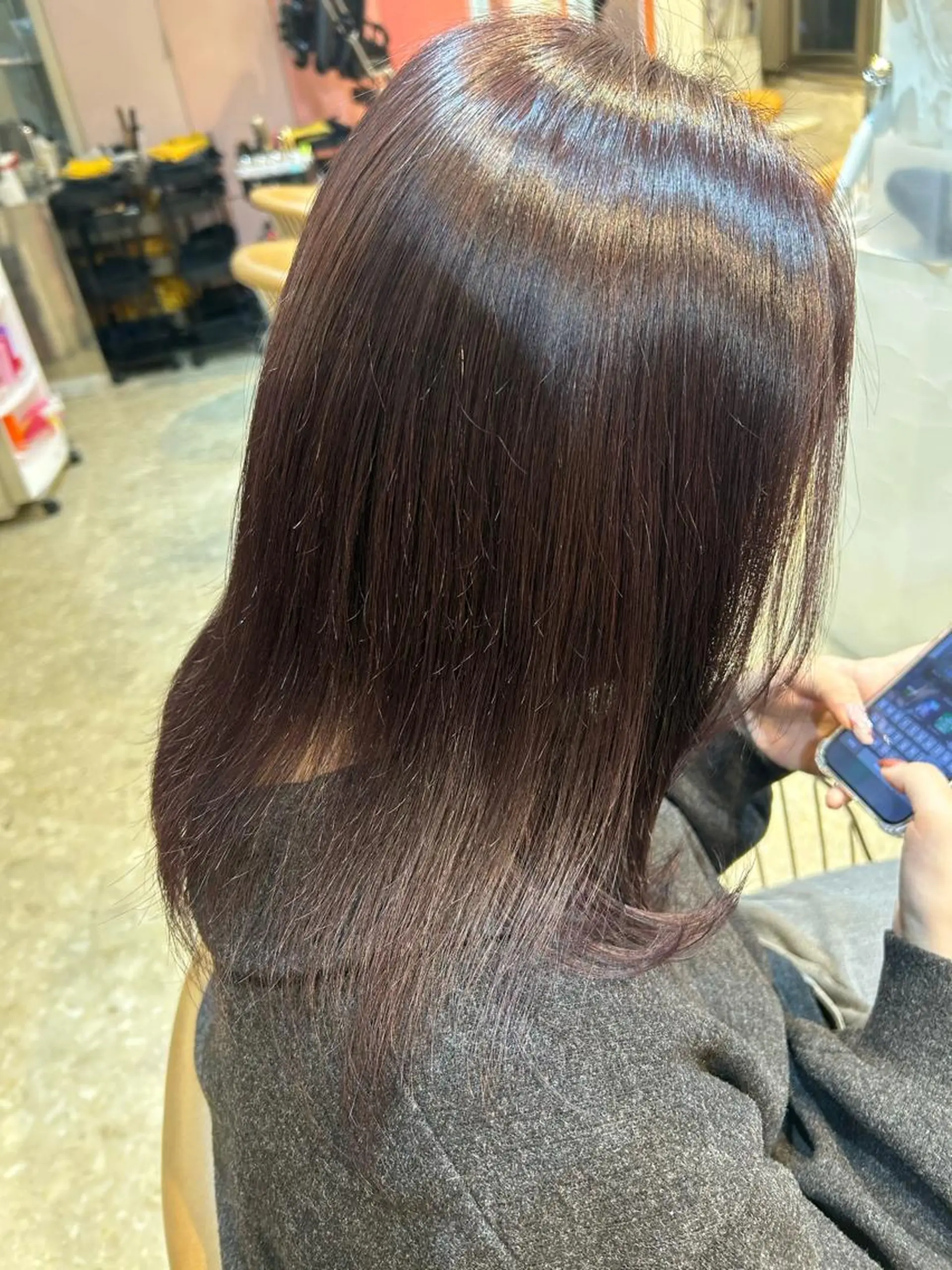 ミディアム カラー ヘアカラー トリートメント 🫧艶感カラー /Ruu🫧のヘアスタイル