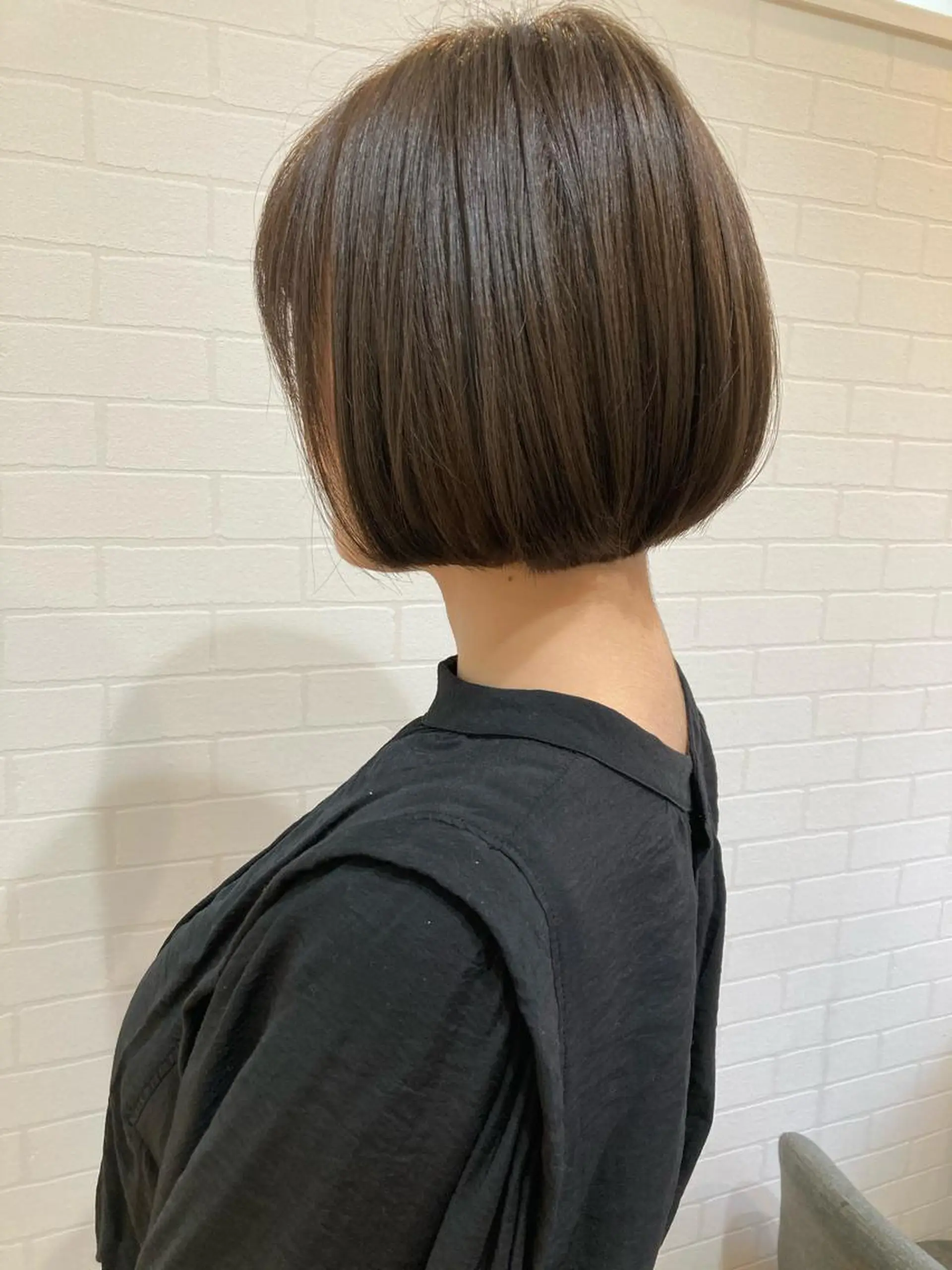 ショート カラー ボブ カット トリートメント 韓国風⭐️くびれヘア 🍀高津かえでのヘアスタイル
