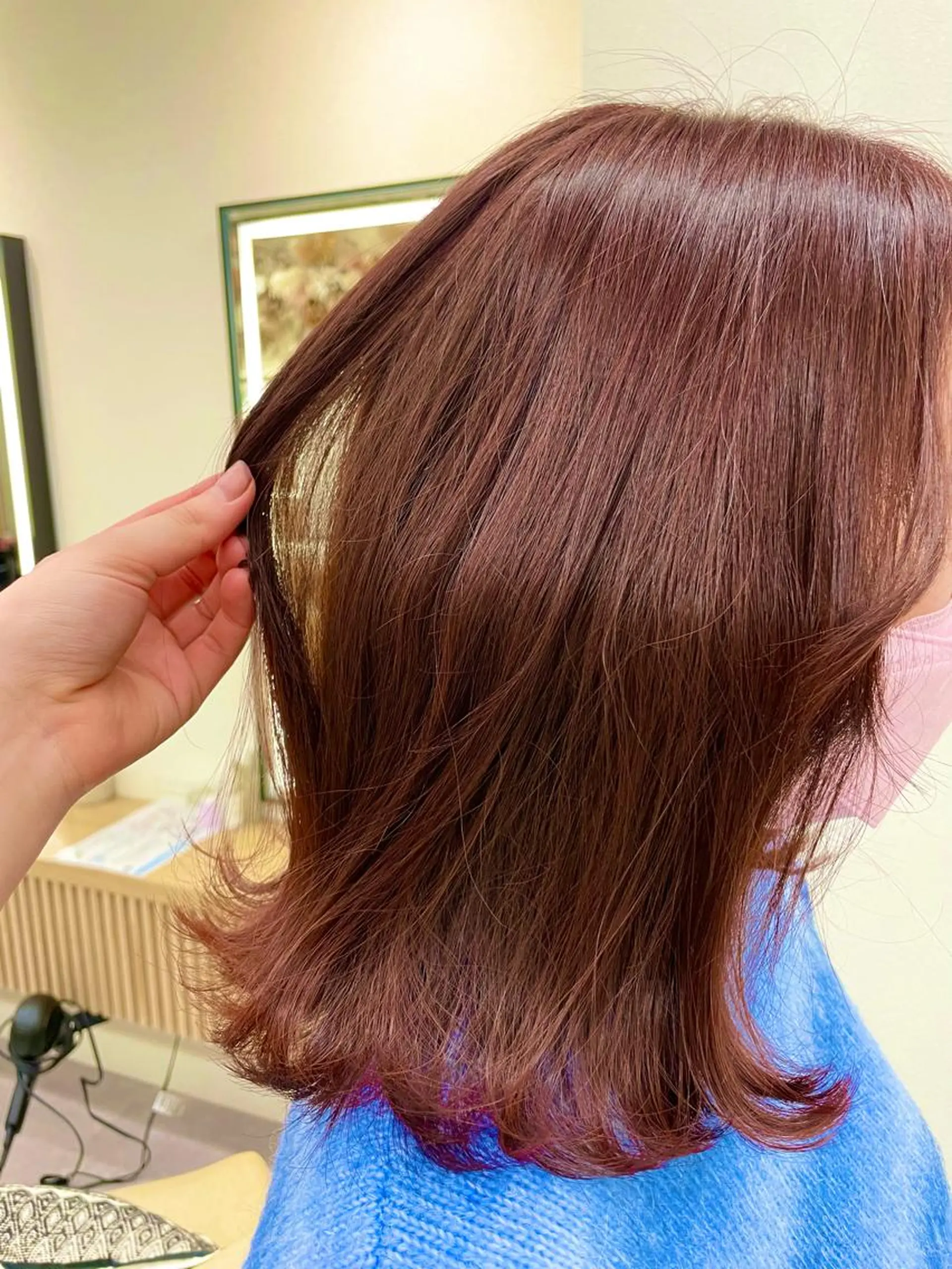 ミディアム レイヤー縮毛矯正 ささきすずね💗のヘアスタイル