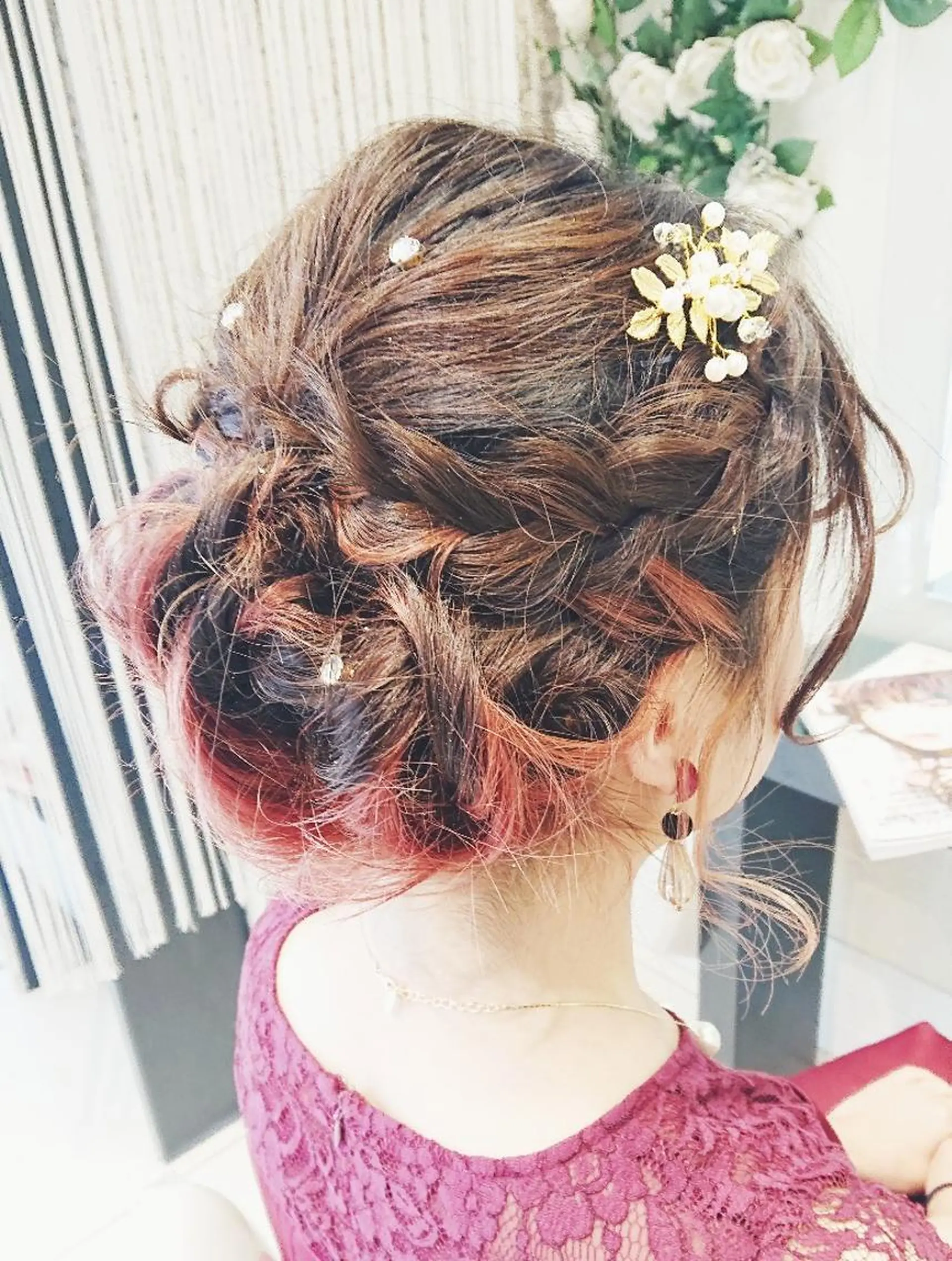 ミディアム ヘアアレンジ 成人式 ✨技術講師.艶髪✨ ✂︎佐久間✂︎のヘアスタイル