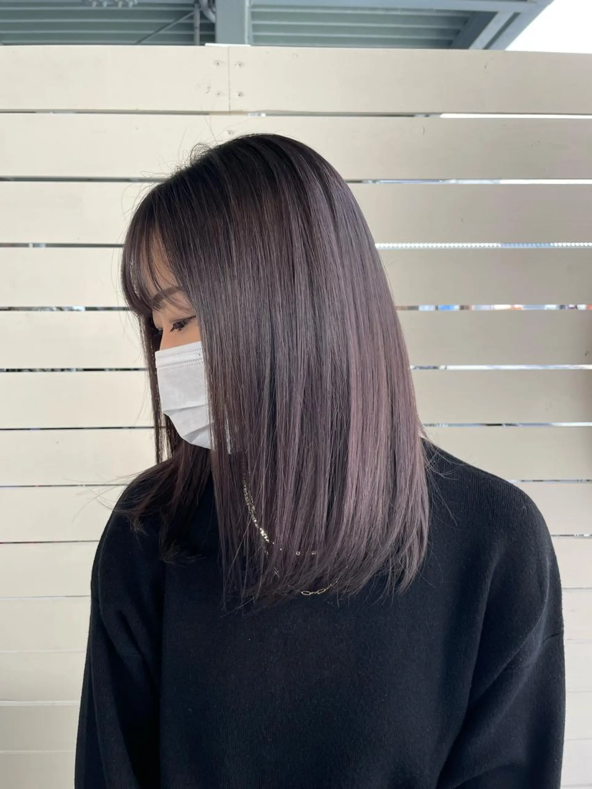 ミディアム ヘアカラー トリートメント カラー特化型美容師 保住のヘアスタイル