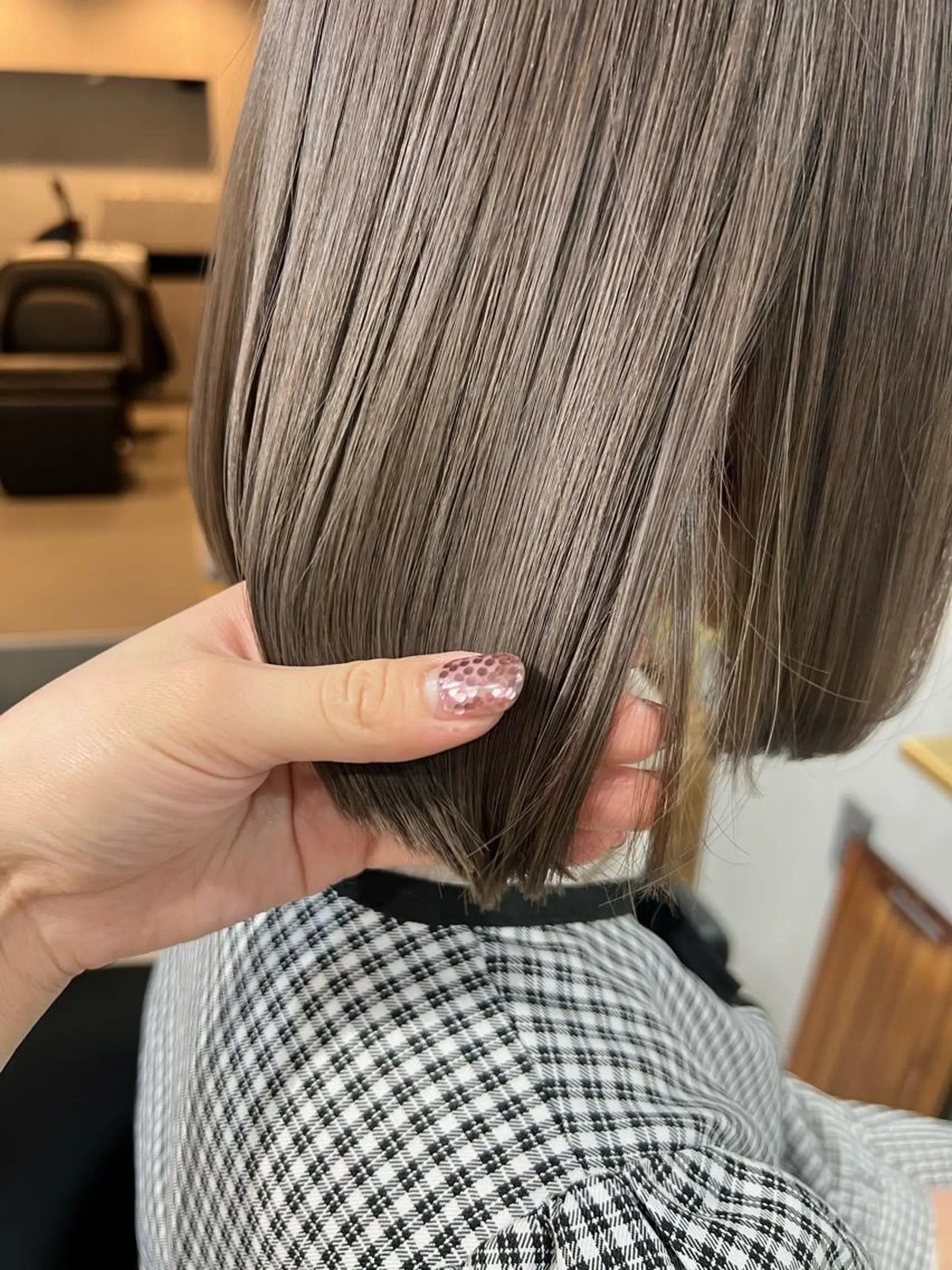 ミディアム カラー カット ヘアカラー 【arc】akane オリーブ/ベージュのヘアスタイル