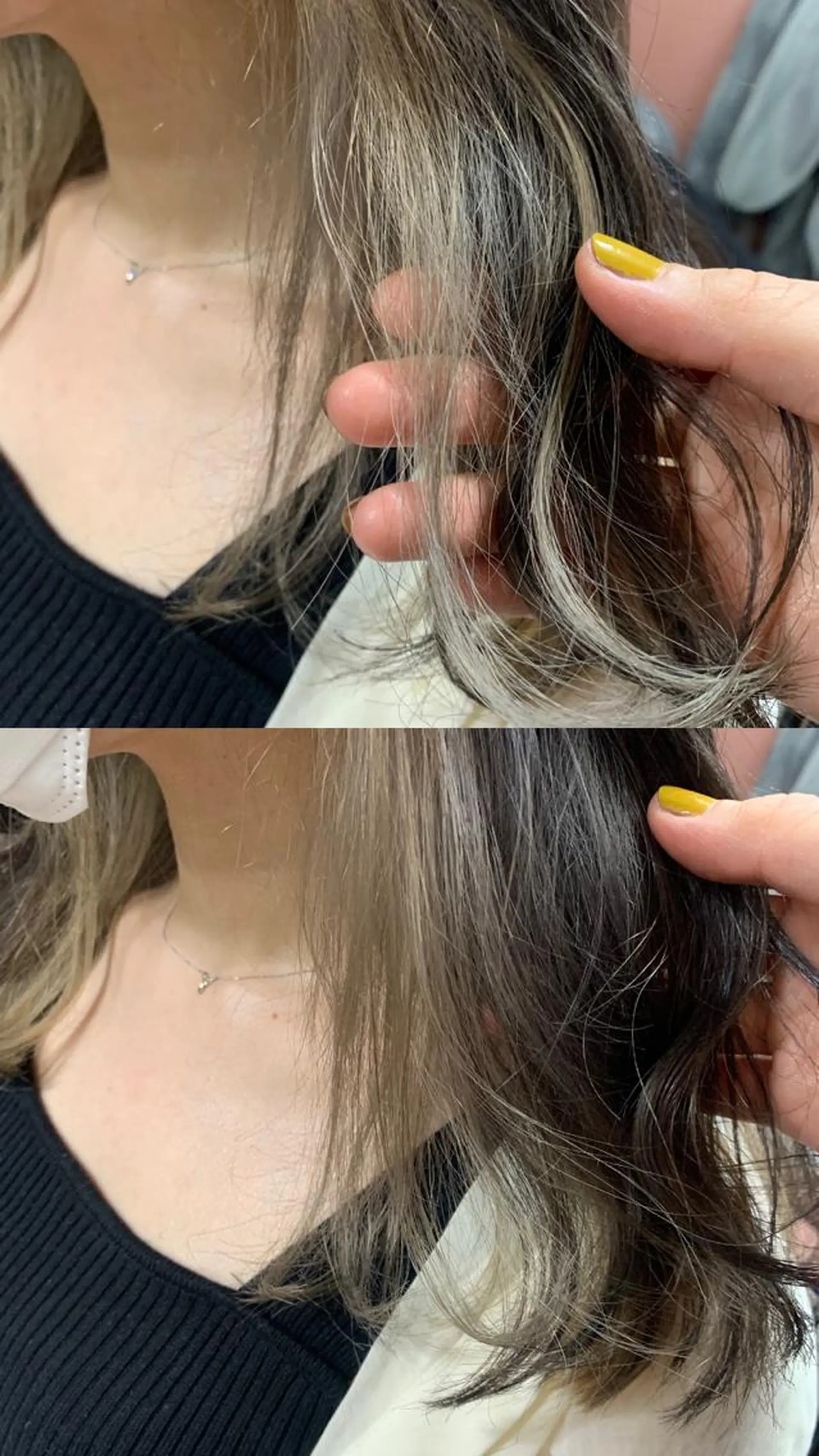 セミロング カラー ブリーチ インナーカラー chouette/ 根本優希のヘアスタイル