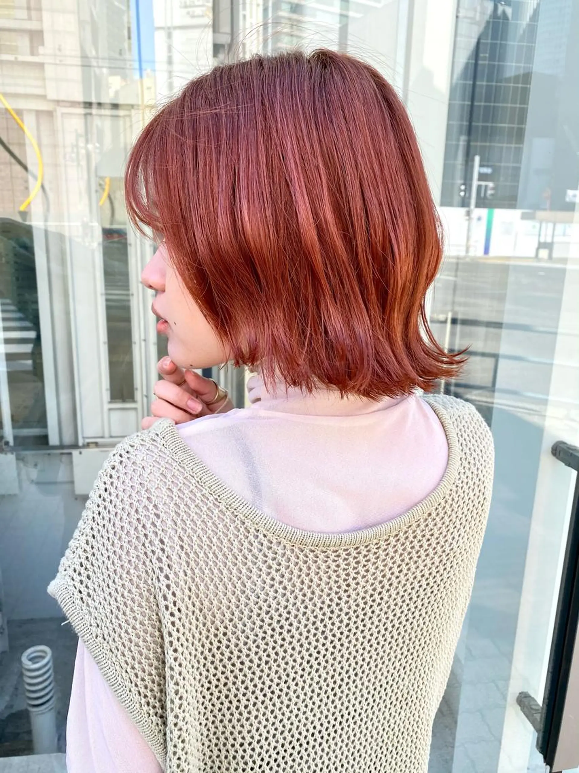 ミディアム カラー ヘアカラー トリートメント インク 美容院のヘアスタイル