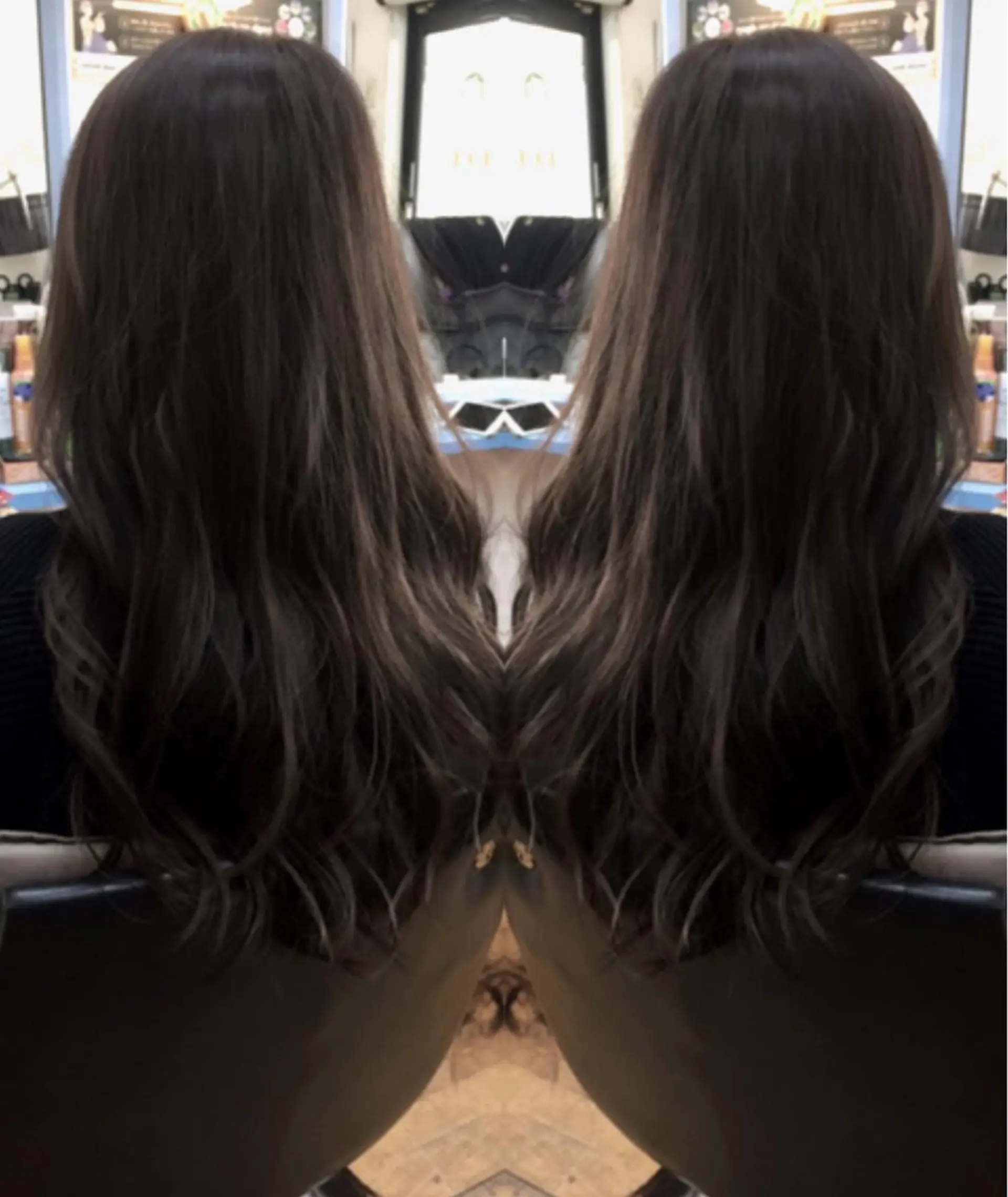 ロング カラー ヘアアレンジ アッシュ ハイライトカラー シルバー シルバーアッシュ 外国人風カラー カット ヘアカラー BOB所属・三輪 太一のヘアスタイル