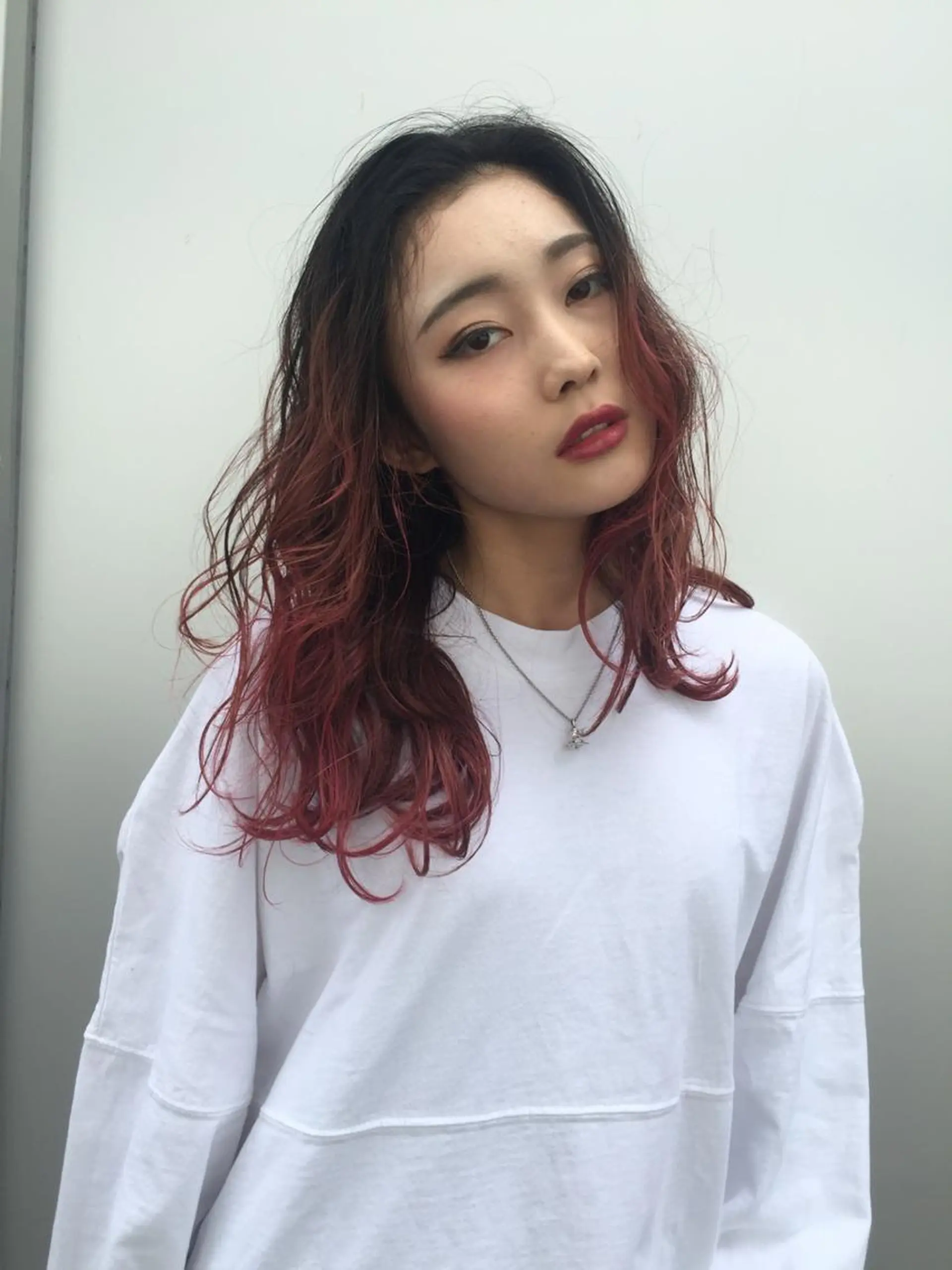 カラー セミロング ブリーチ難民の救世主 サロンINK.渋谷のヘアスタイル