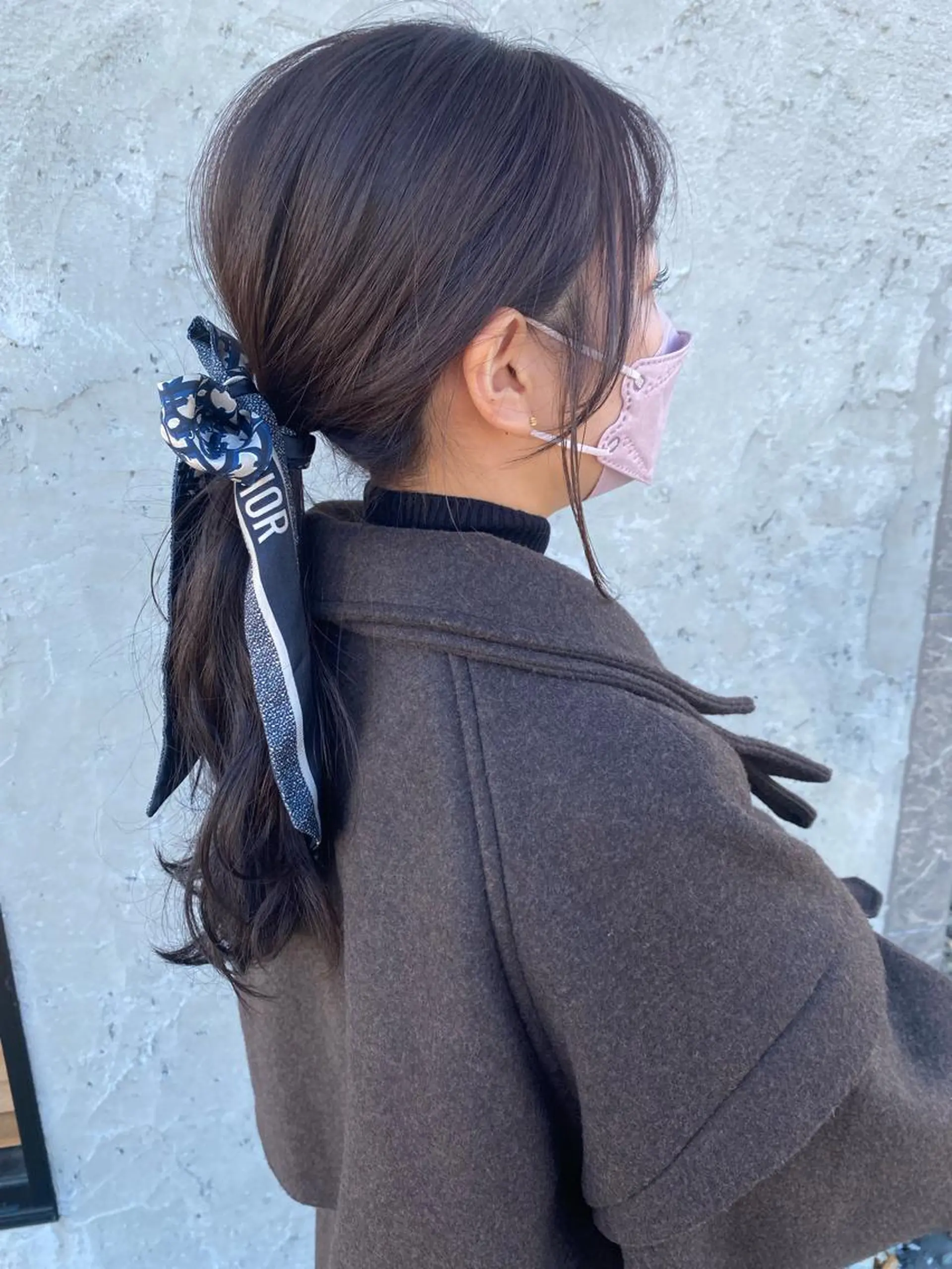 セミロング カラー 小畑 杏実のヘアスタイル