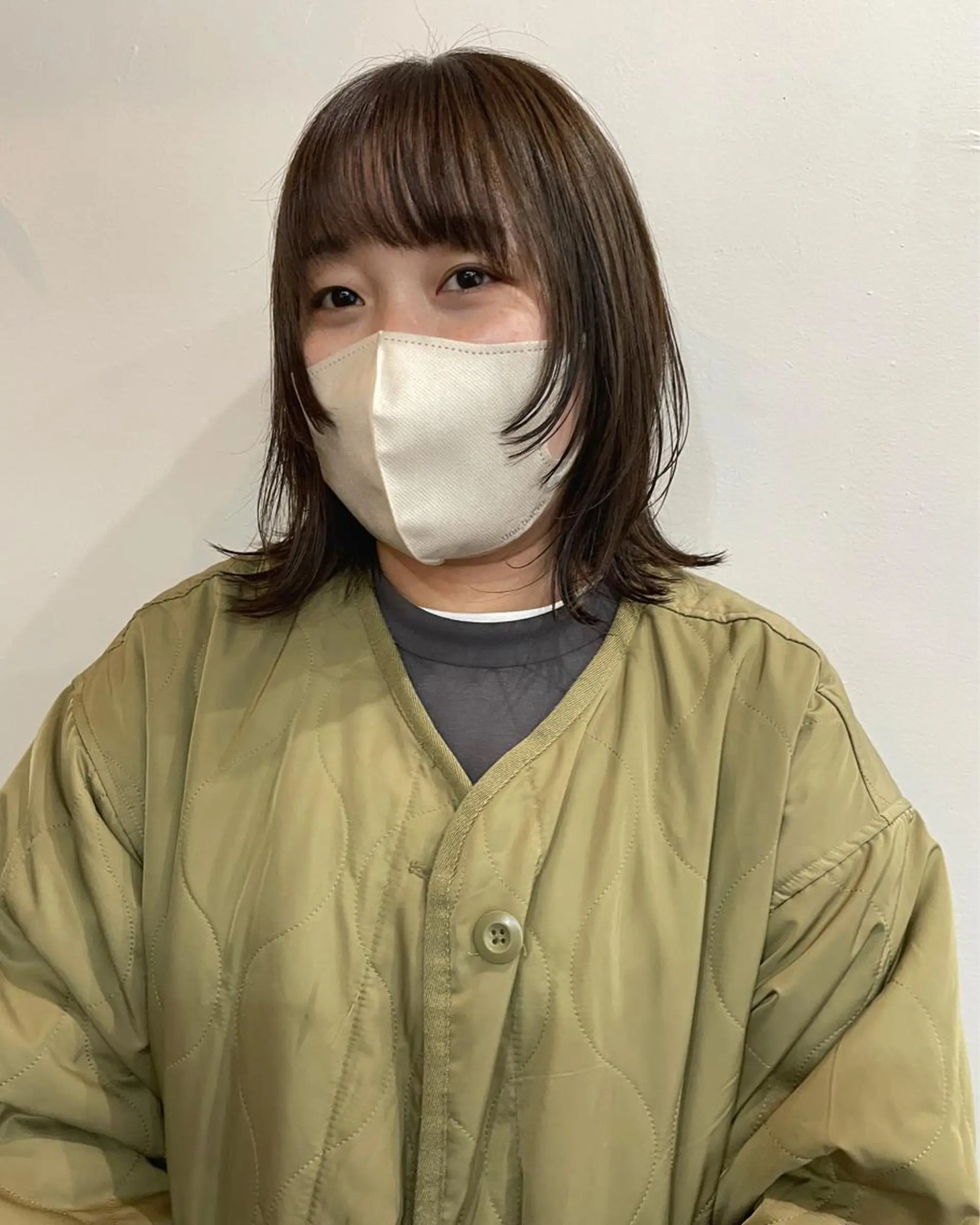 ミディアム カラー silo所属・silo MOKA 顔周りカット🦦のヘアスタイル