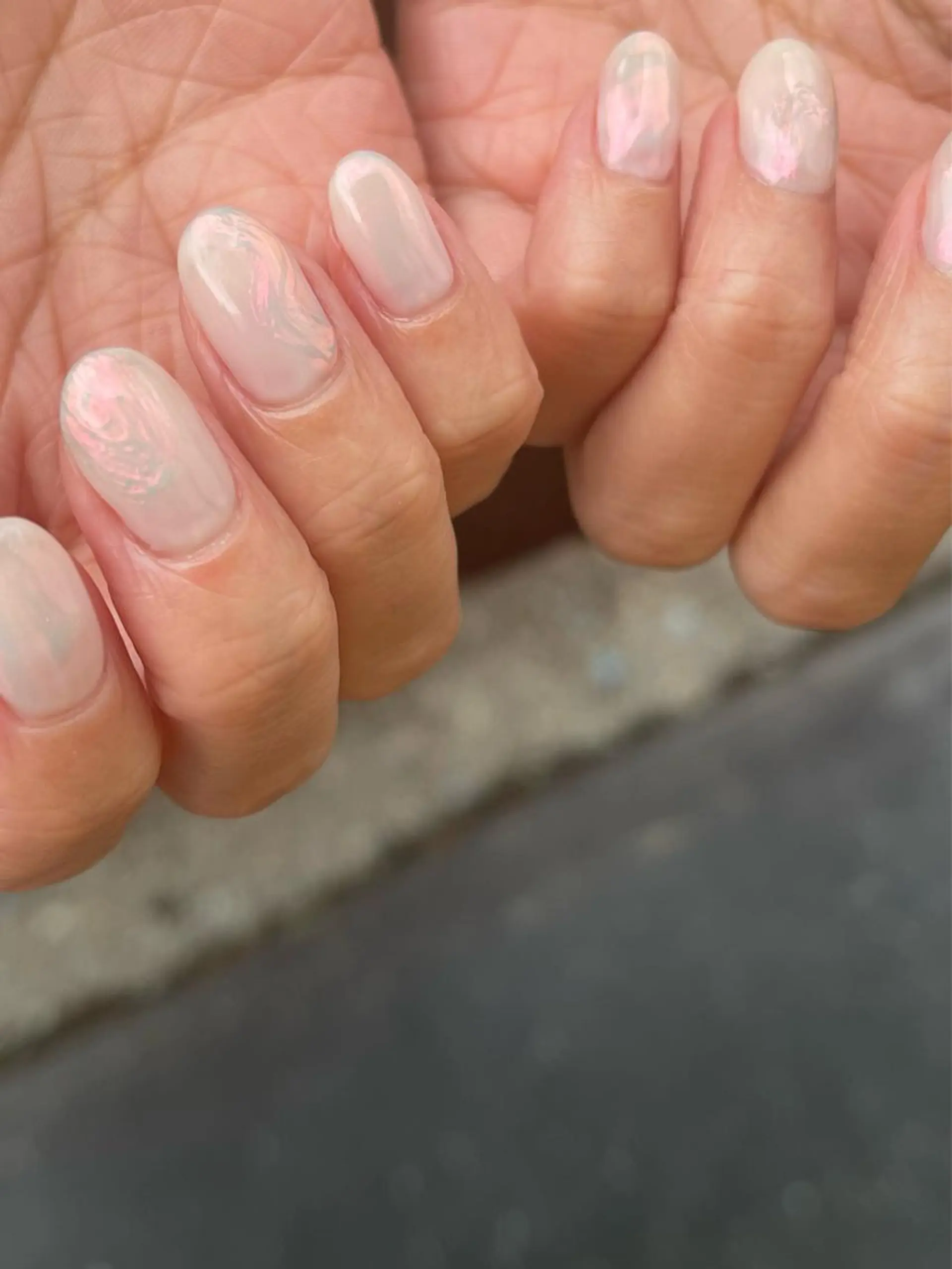 ネイル ニュアンスネイル オフィスネイル ショートネイル シンプルネイル 春ネイル ハンドネイル フットネイル leaaloha　byBROWN HAIR所属・レアアロハ宇都宮 /ネイル.脱毛のネイルデザイン