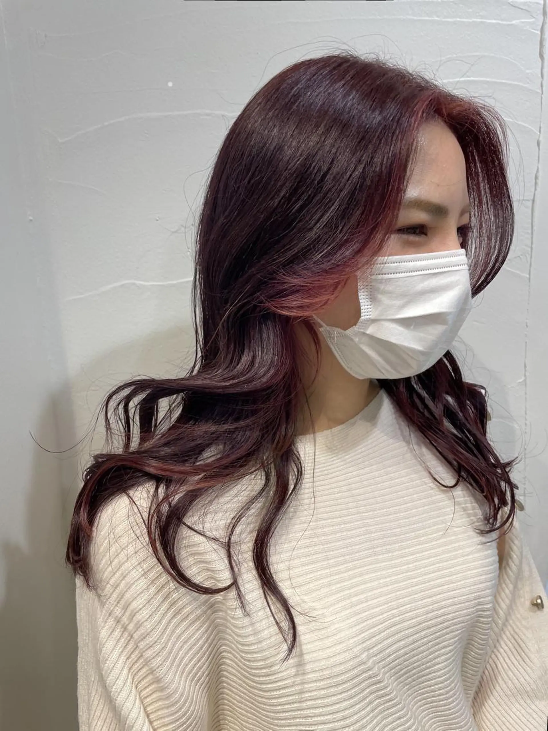 ロング カラー ミストバング フェイスフレーミング SHEARA BY CARE所属・. AYUKAのヘアスタイル