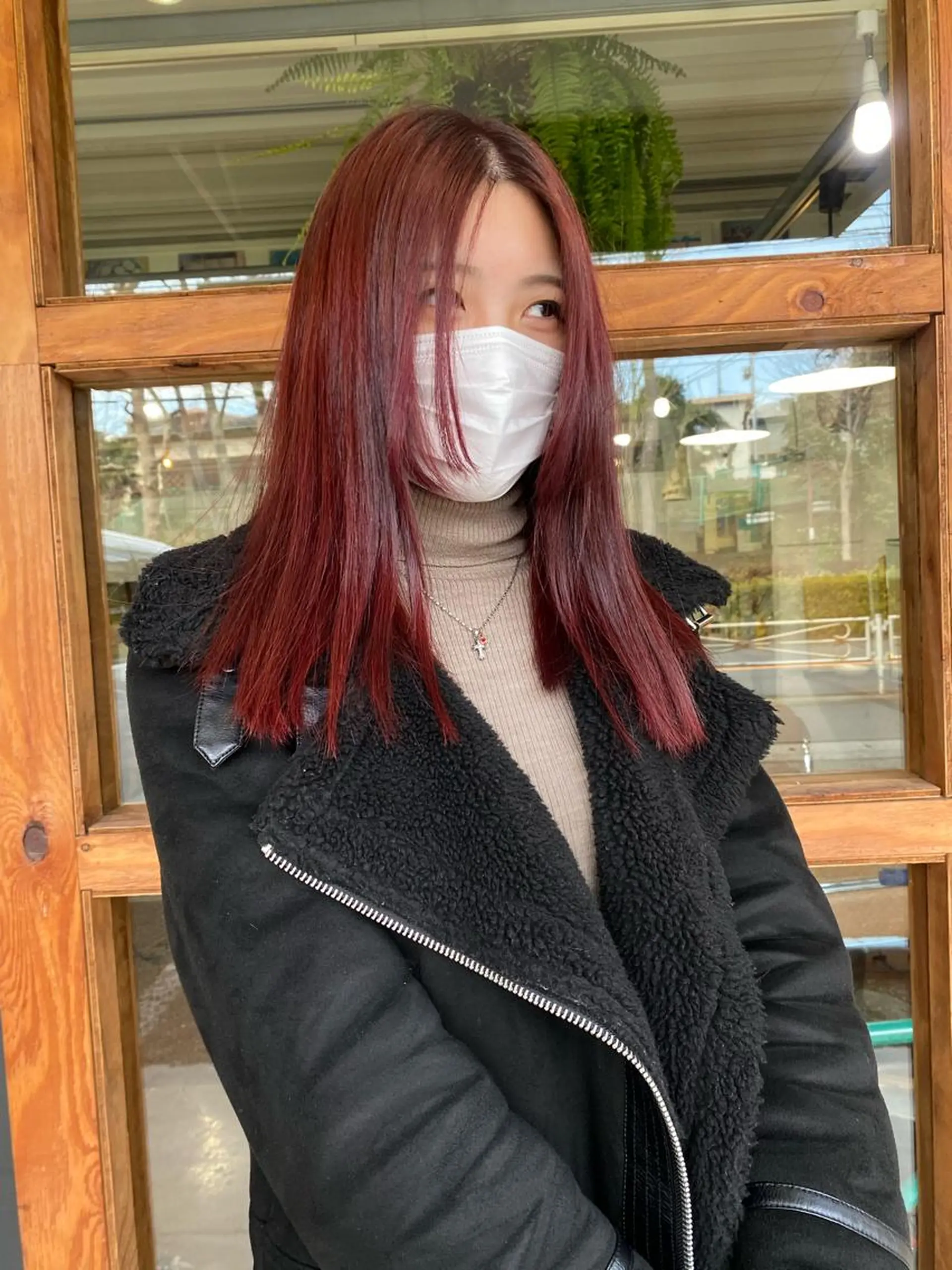 ロング カラー ダブルカラー ヘアカラー 横澤 渚沙のヘアスタイル