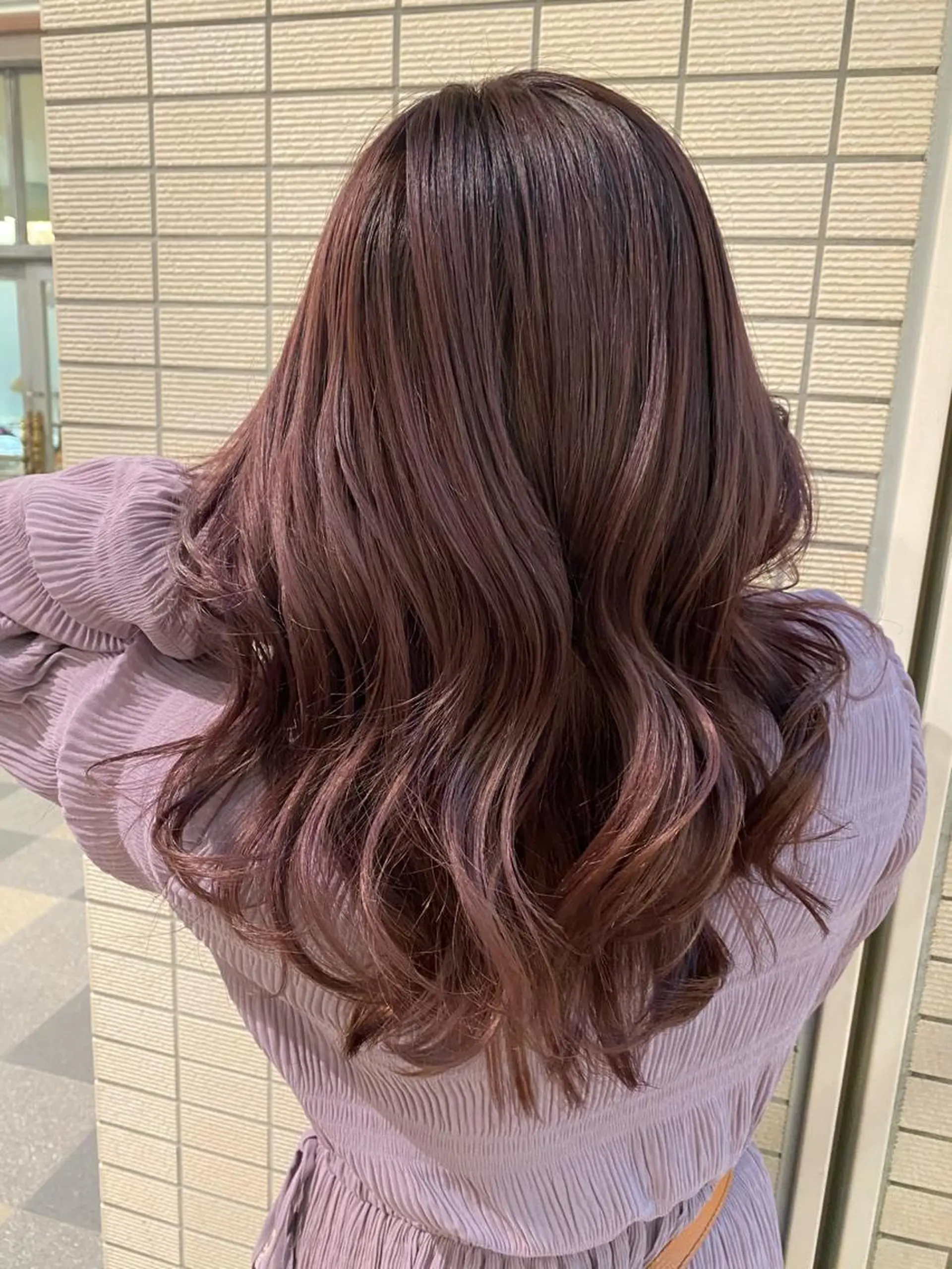 ロング カラー ラベンダーカラー ピンクカラー ピンクラベンダー miiia lash所属・miiia lashのマツエク・マツパデザイン