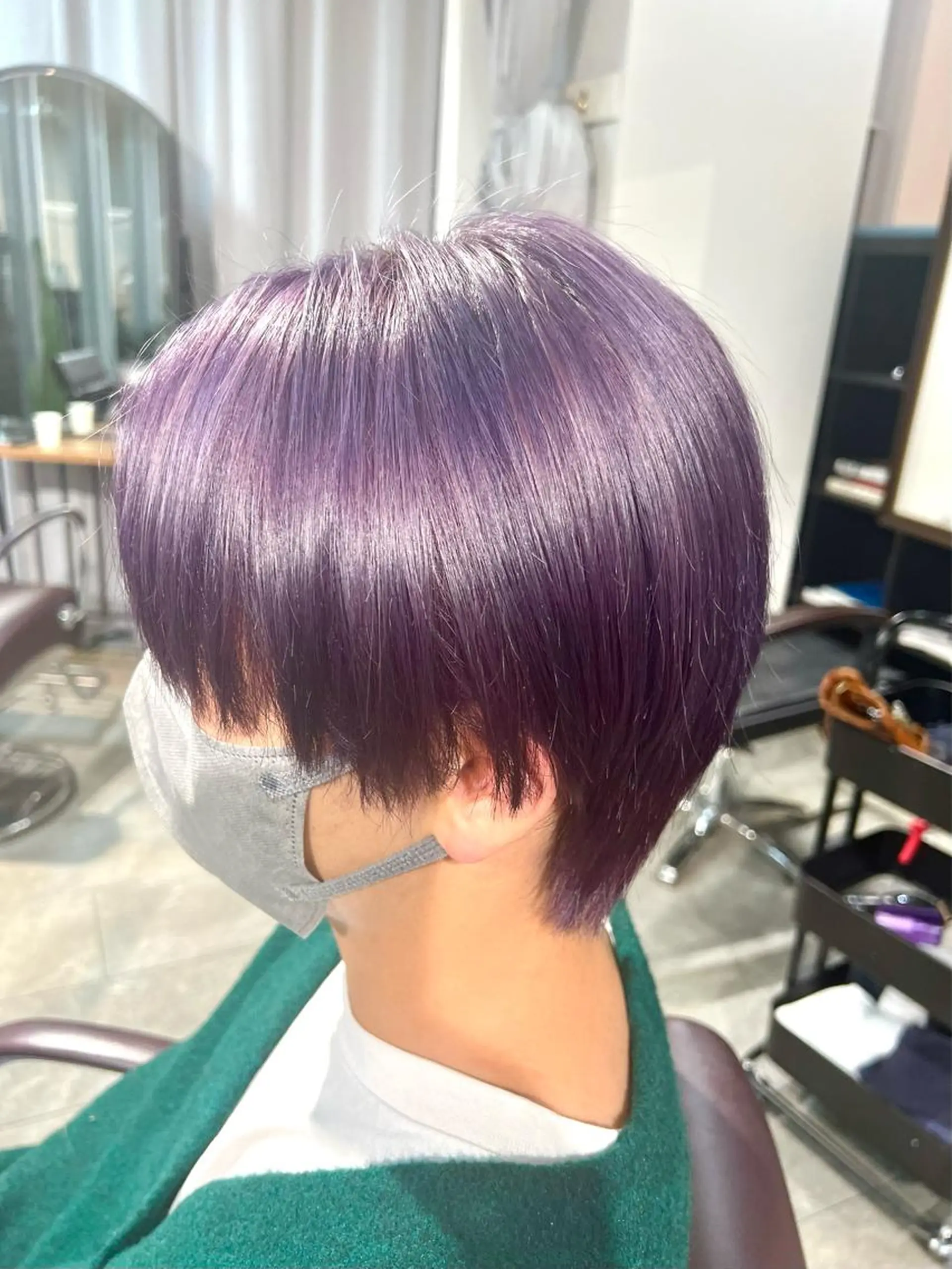 ミディアム カラー ヘアアレンジ ネイル ヘアカラー トリートメント ヘアセット 🌈インナーカラー ‘ショウマ’🌈のヘアスタイル